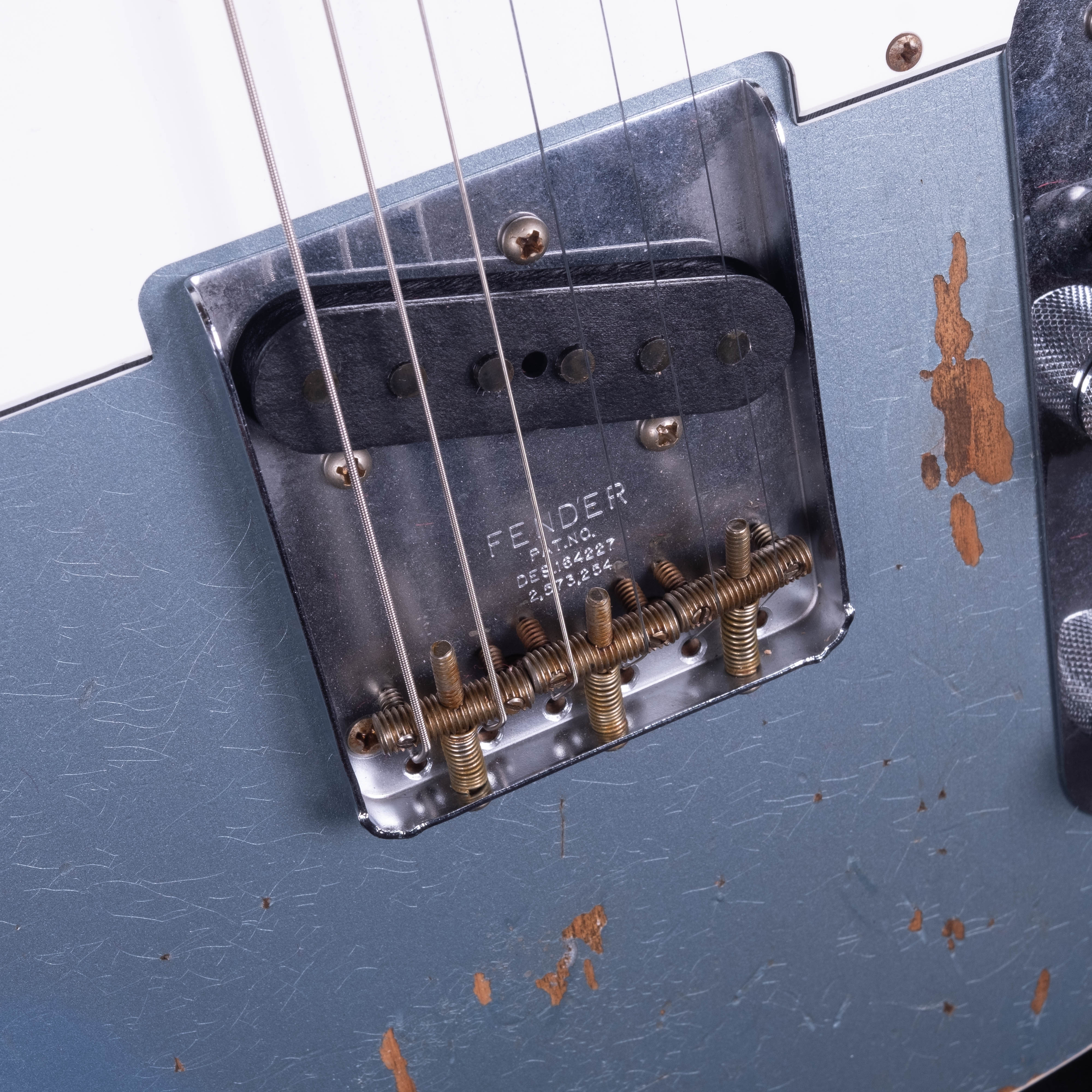 Fender Custom Shop '64 Telecaster Custom Heavy Relic Aged Blue Ice Metallic - Image 10