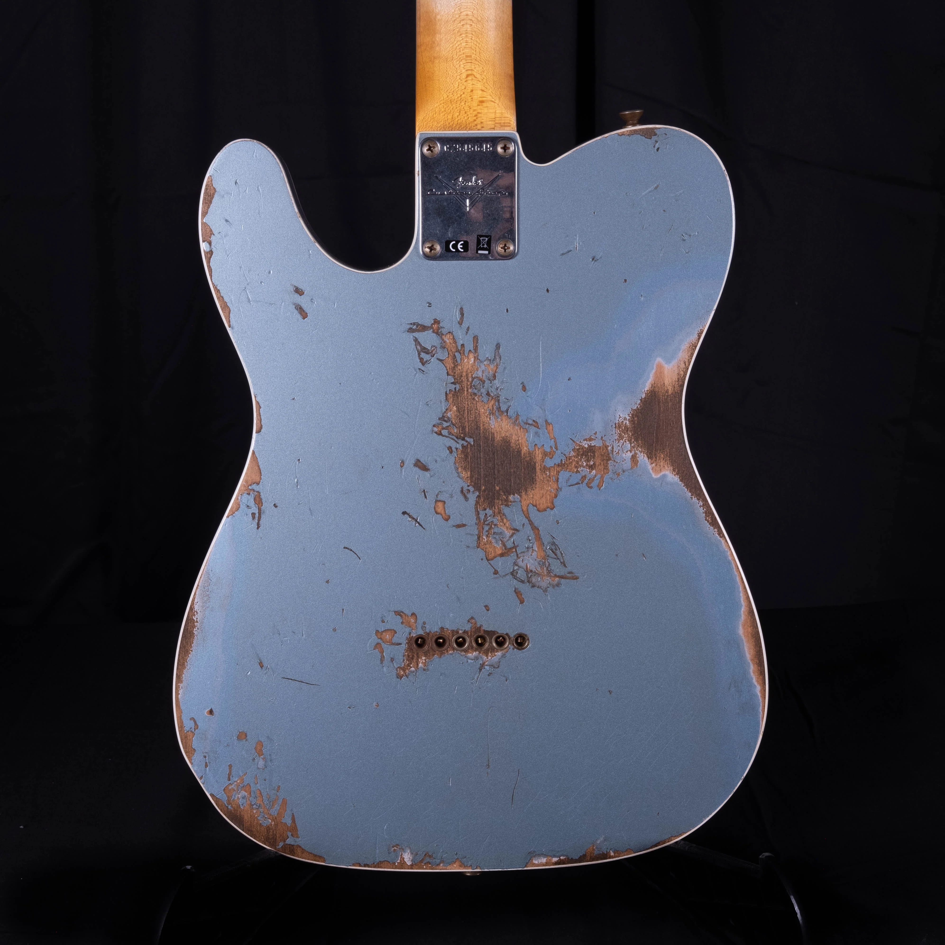 Fender Custom Shop '64 Telecaster Custom Heavy Relic Aged Blue Ice Metallic - Image 12