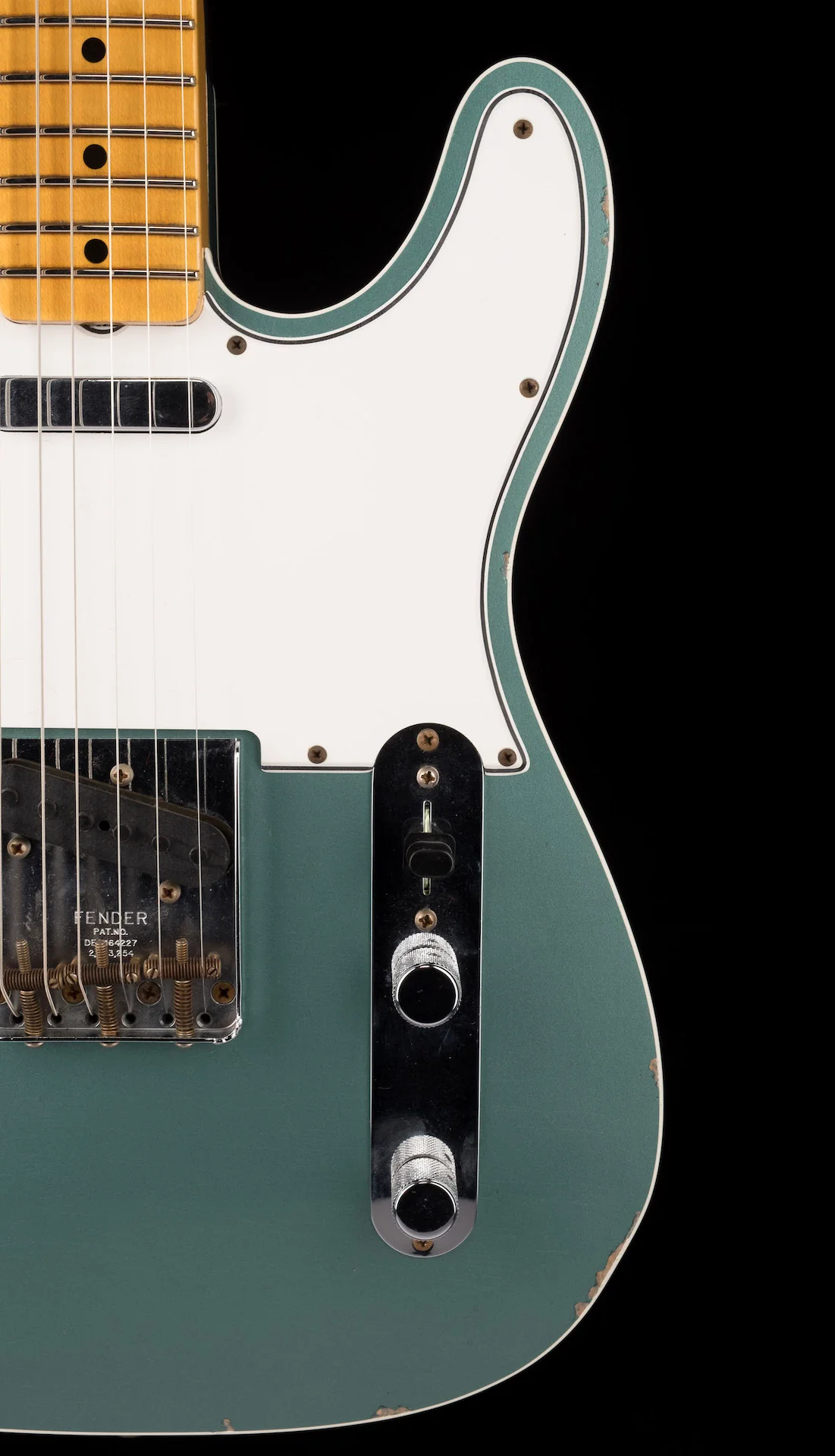 Fender Custom Shop 1965 Telecaster Custom Relic Faded Aged Sherwood Green Metallic - Image 7