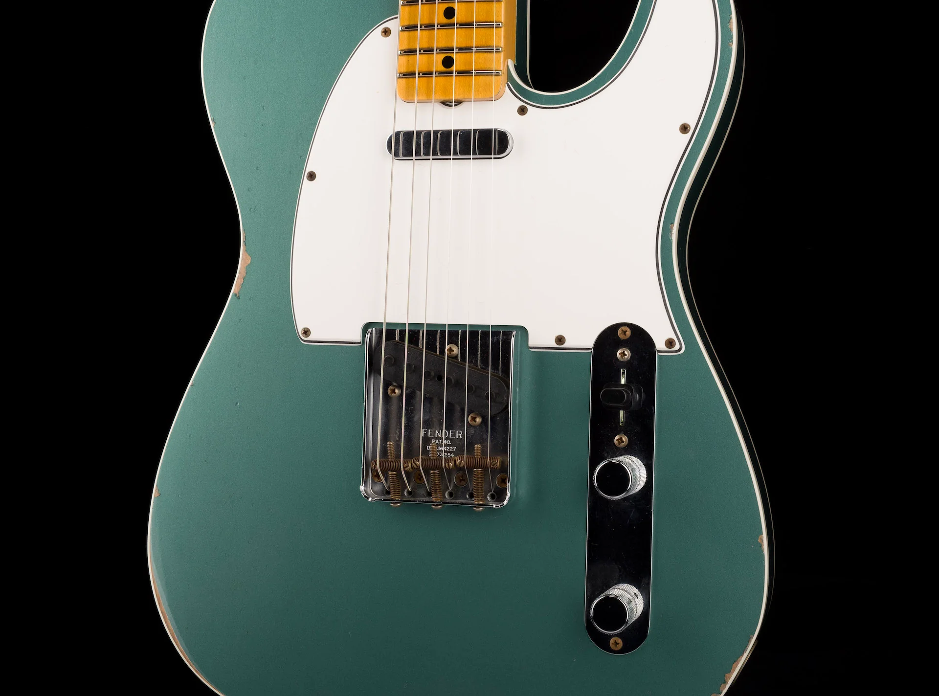 Fender Custom Shop 1965 Telecaster Custom Relic Faded Aged Sherwood Green Metallic - Image 8