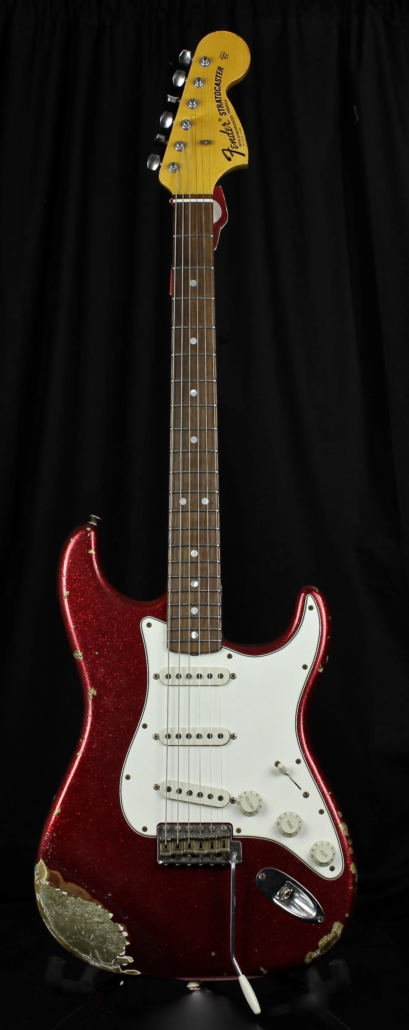 Fender Custom Shop '68 Heavy Relic Stratocaster Ash Body Red Sparkle - Image 2