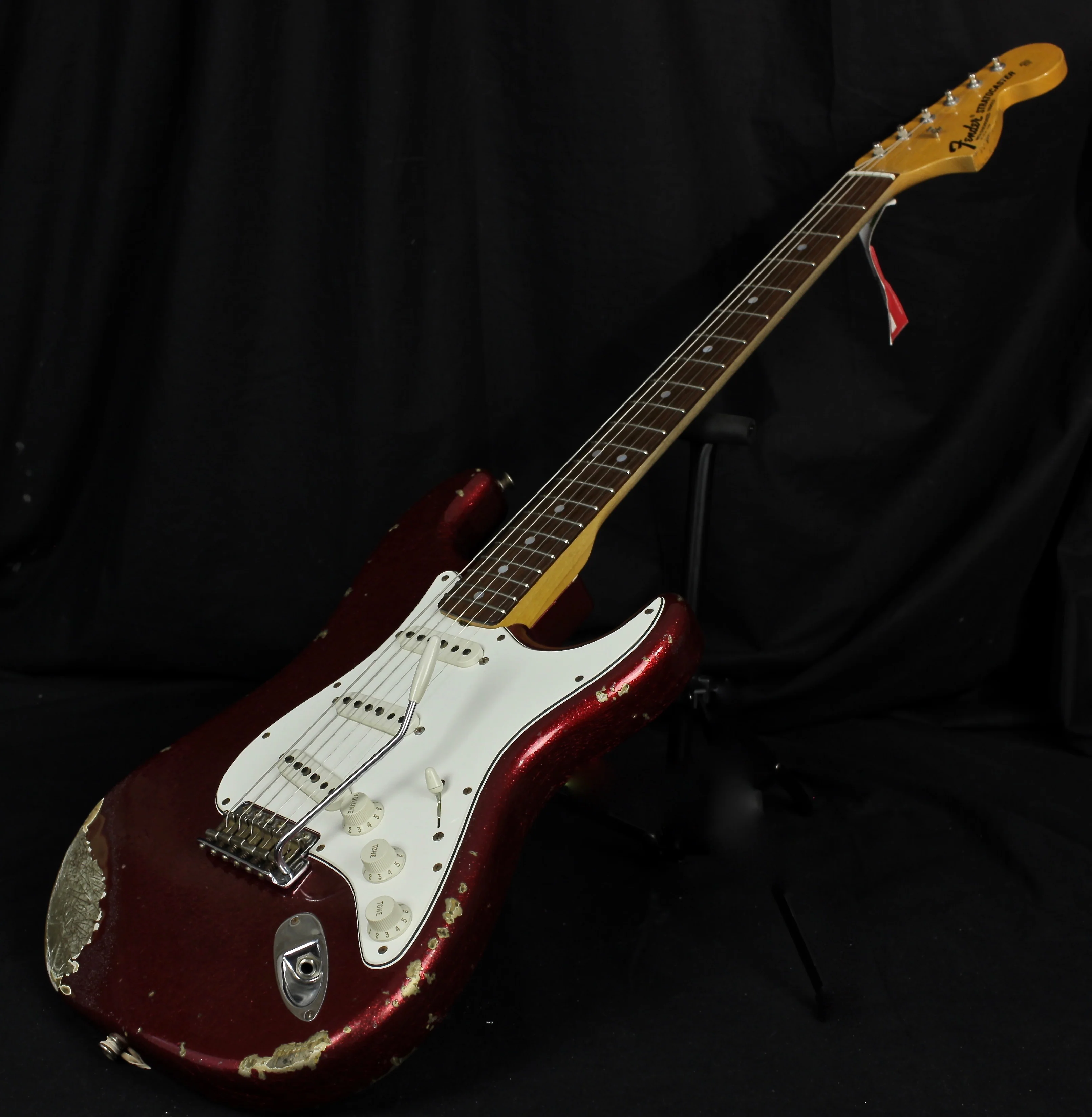 Fender Custom Shop '68 Heavy Relic Stratocaster Ash Body Red Sparkle - Image 3
