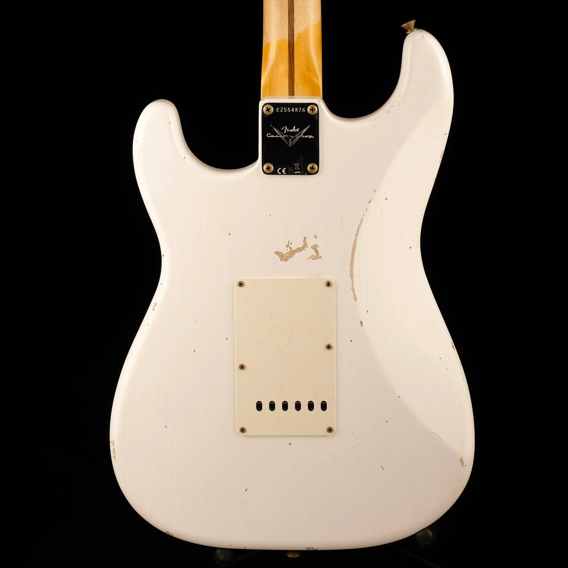 Fender Custom Shop Ancho Poblano Stratocaster Shattered Journeyman Relic Opaque White Blonde - Image 11