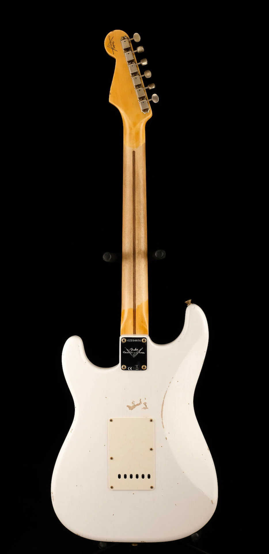 Fender Custom Shop Ancho Poblano Stratocaster Shattered Journeyman Relic Opaque White Blonde - Image 12