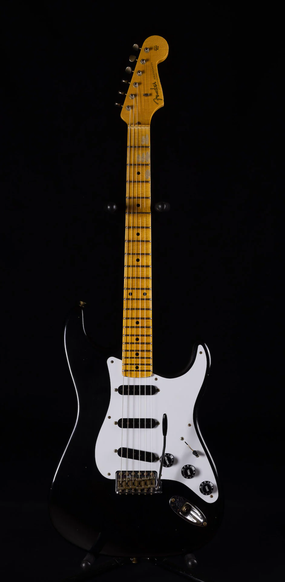 Fender Custom Shop Ancho Poblano Stratocaster Journeyman Relic Black - Image 2