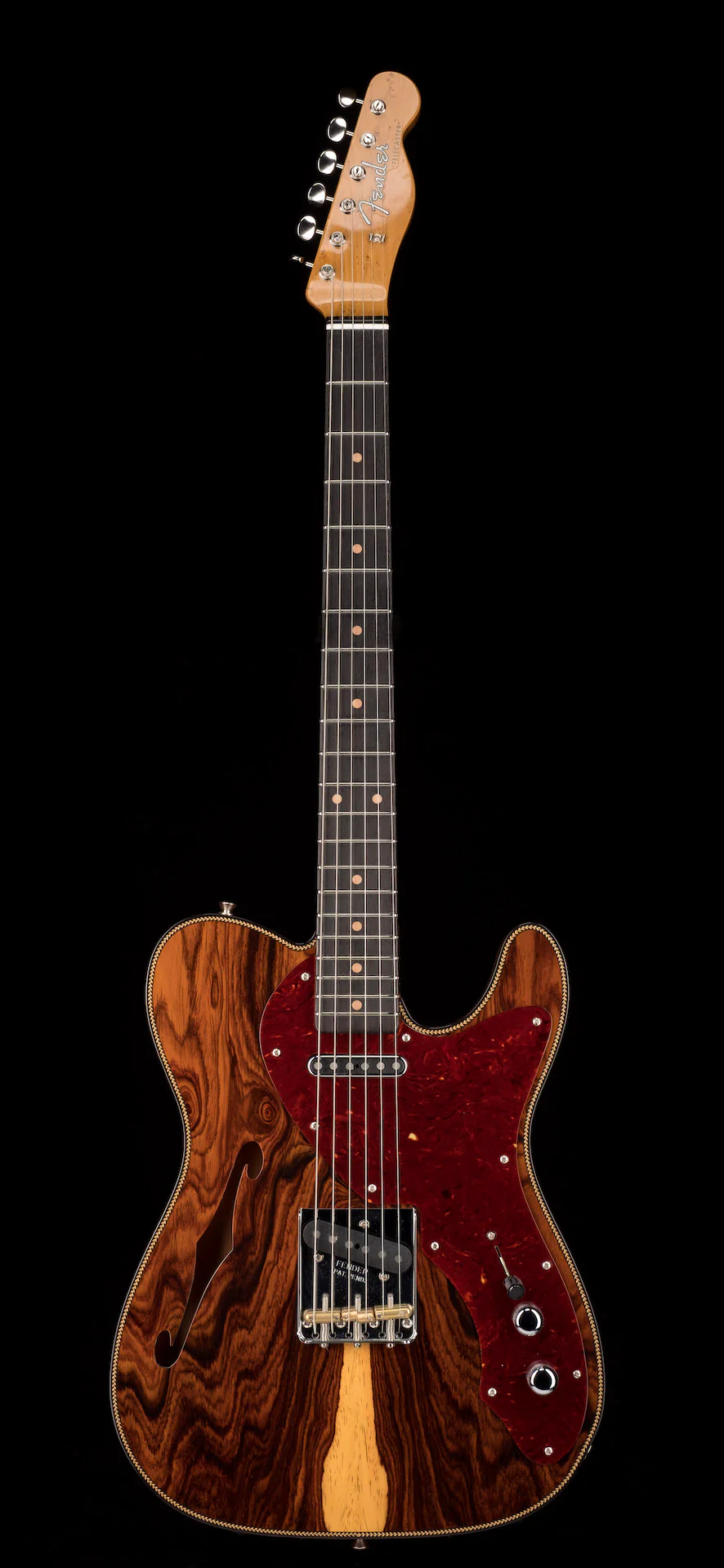 Fender Custom Shop Artisan Cocobolo Thinline Telecaster NOS Shellac Amber - Image 2