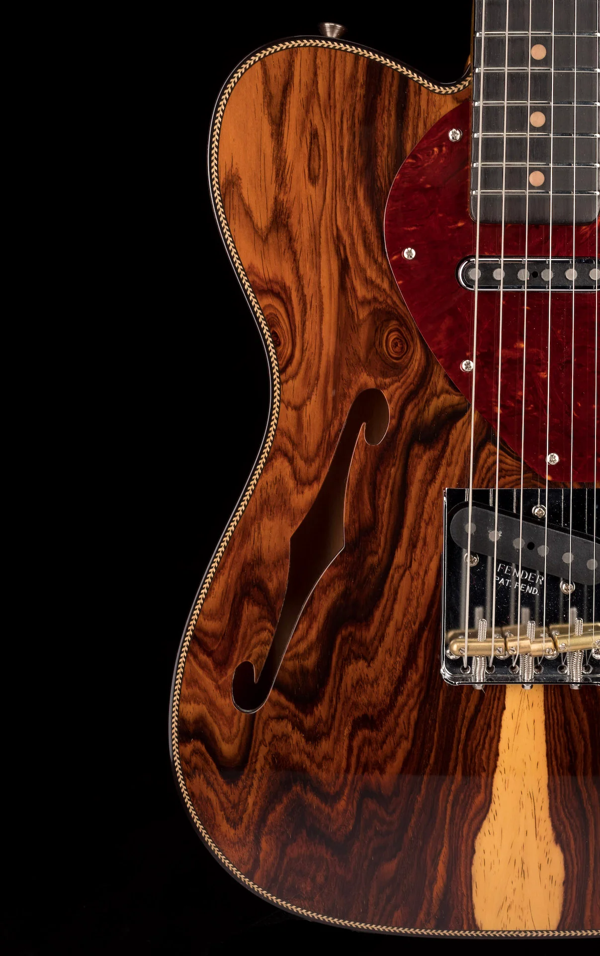 Fender Custom Shop Artisan Cocobolo Thinline Telecaster NOS Shellac Amber - Image 8