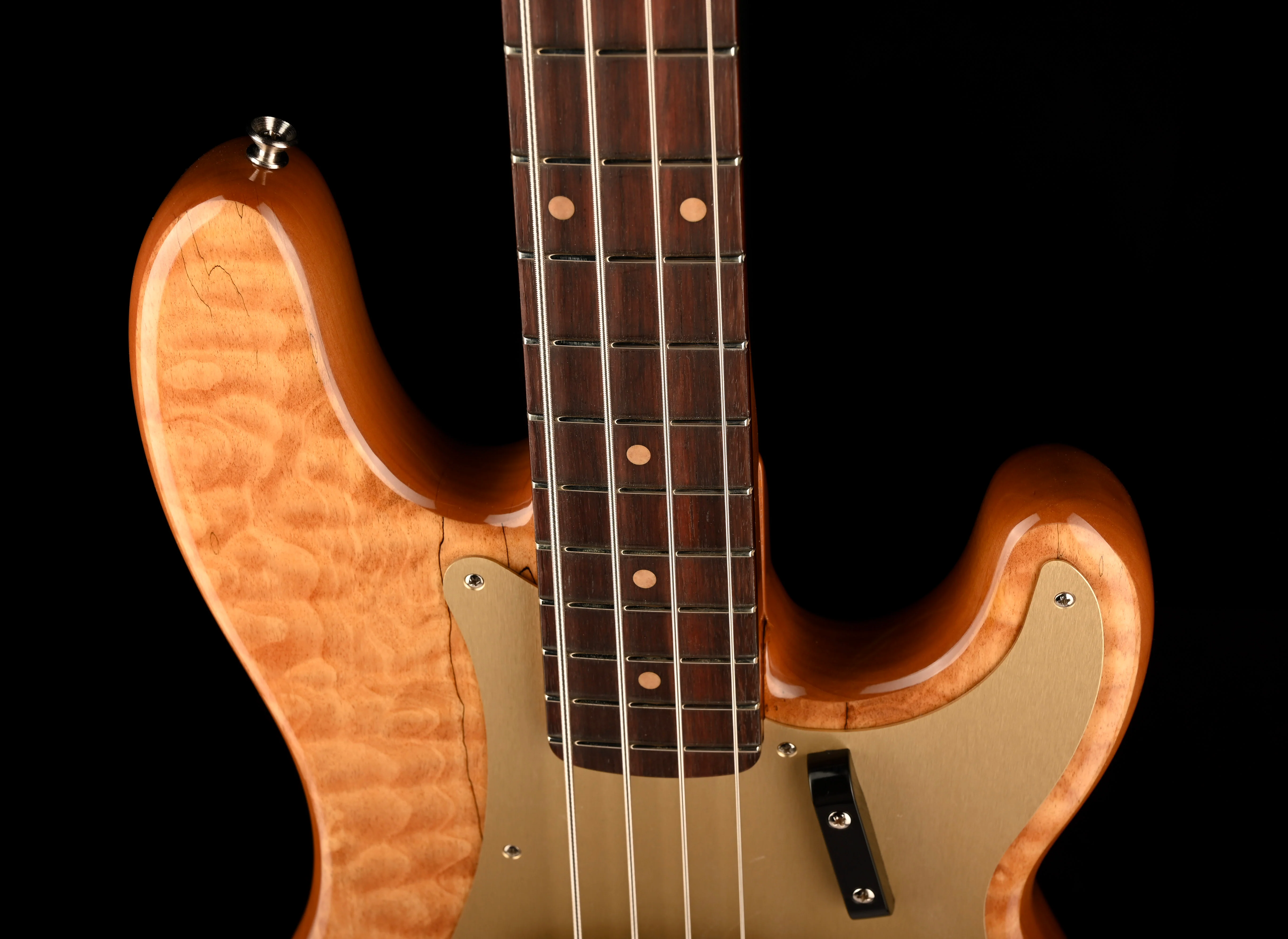 Fender Custom Shop Artisan Spalted Maple Postmodern Precision Bass Natural - Image 3