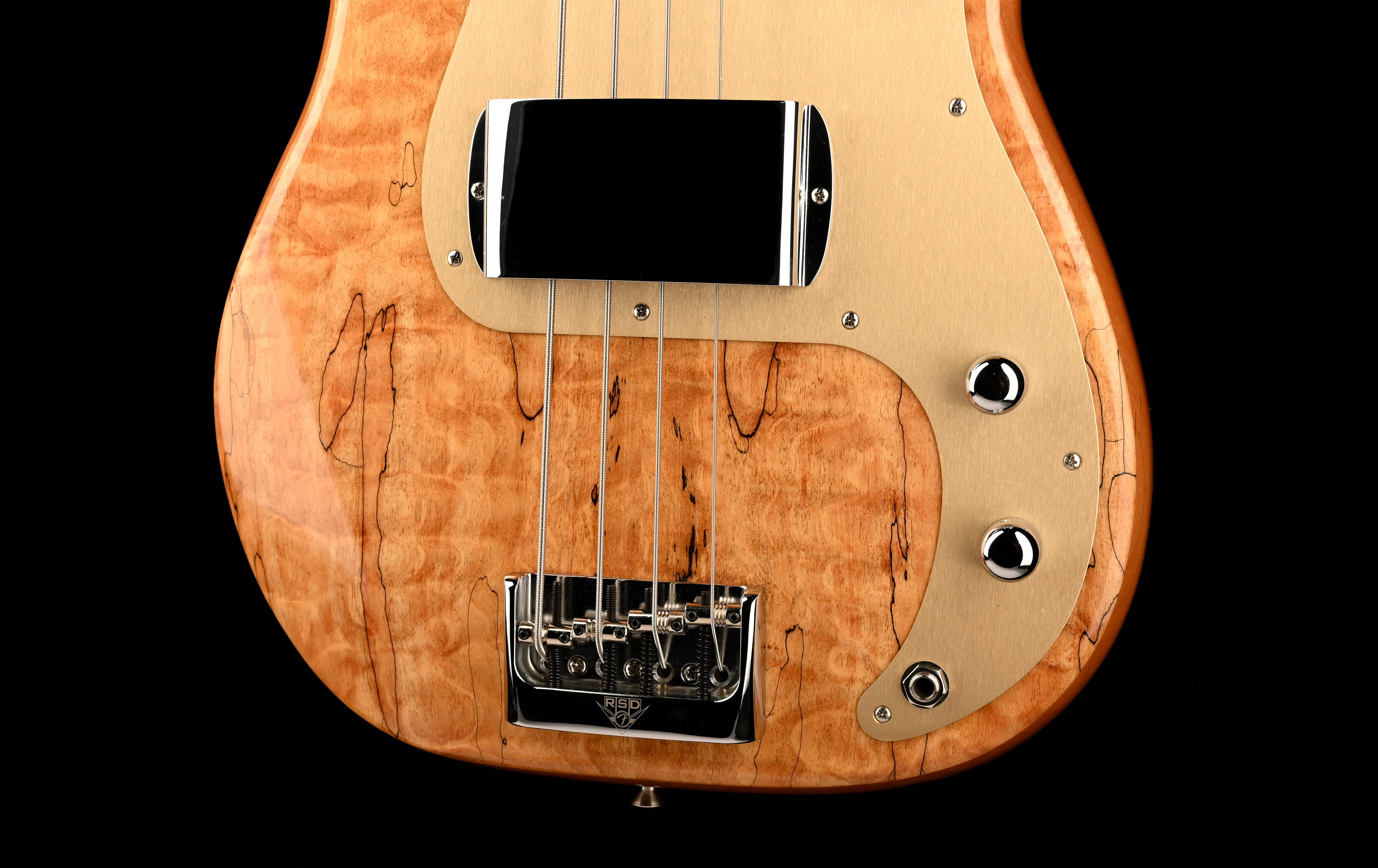 Fender Custom Shop Artisan Spalted Maple Postmodern Precision Bass Natural - Image 5