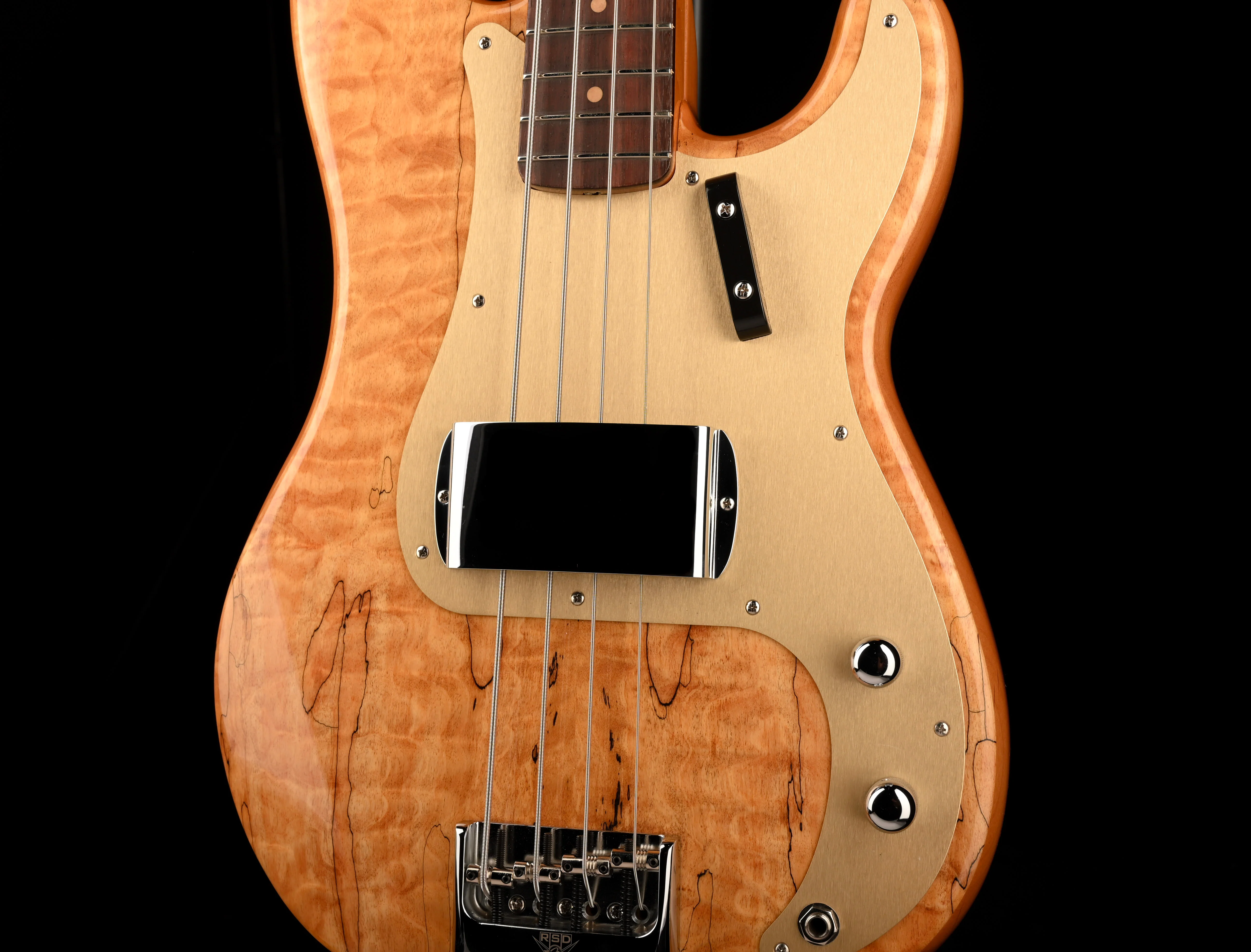 Fender Custom Shop Artisan Spalted Maple Postmodern Precision Bass Natural - Image 6