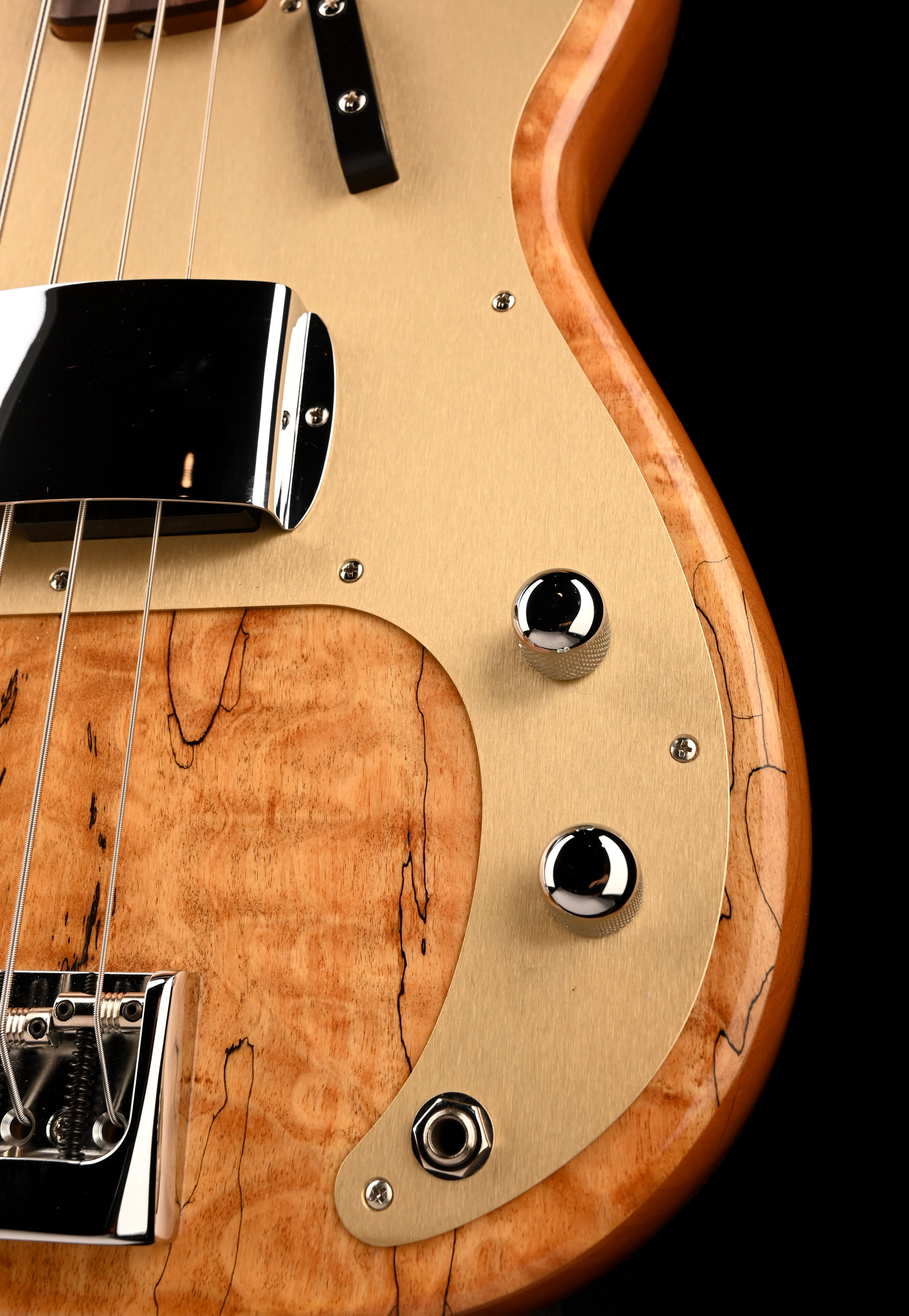 Fender Custom Shop Artisan Spalted Maple Postmodern Precision Bass Natural - Image 7