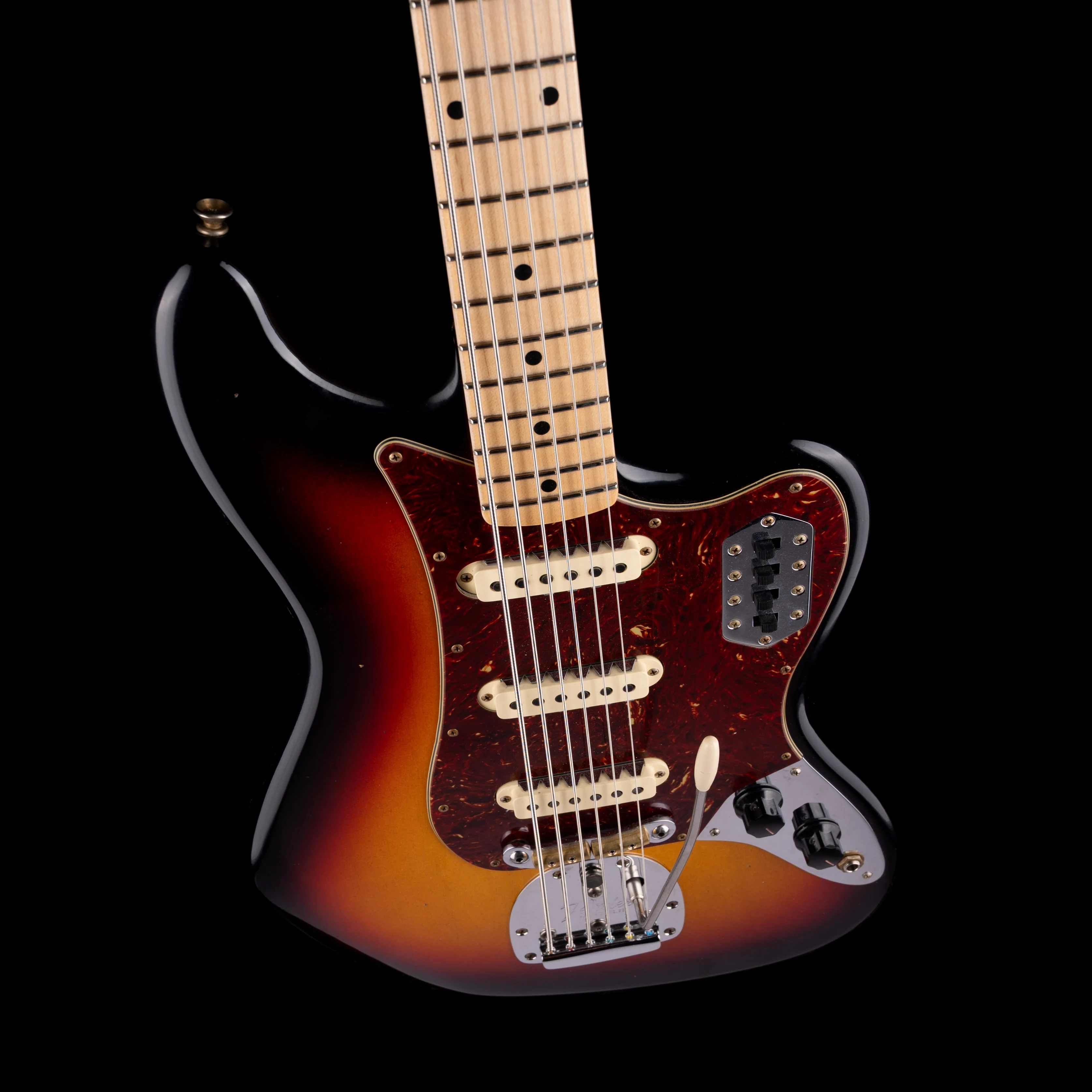 Fender Custom Shop  60's Bass VI Maple Journeyman Relic Target 3-Tone Sunburst - Image 3