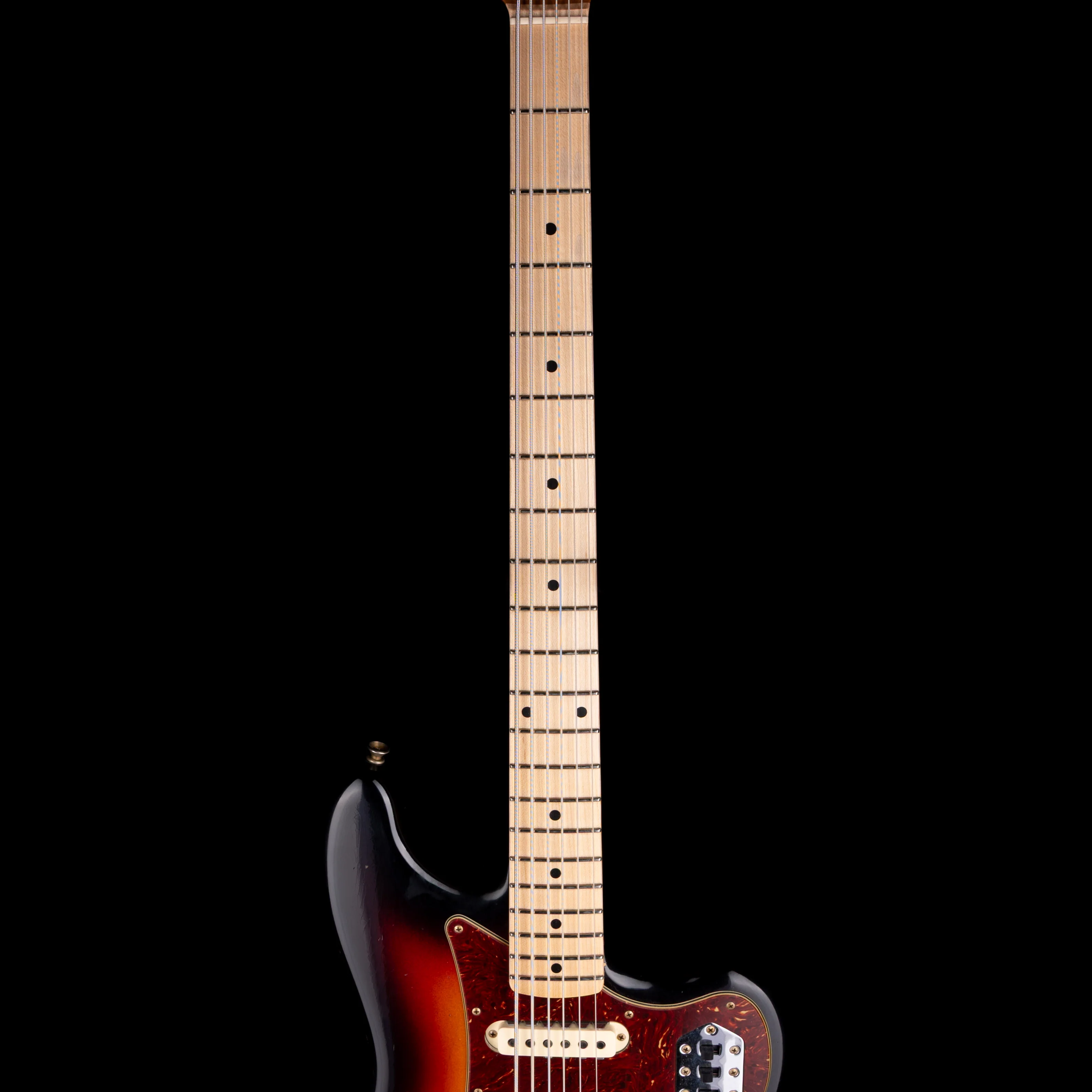 Fender Custom Shop  60's Bass VI Maple Journeyman Relic Target 3-Tone Sunburst - Image 9