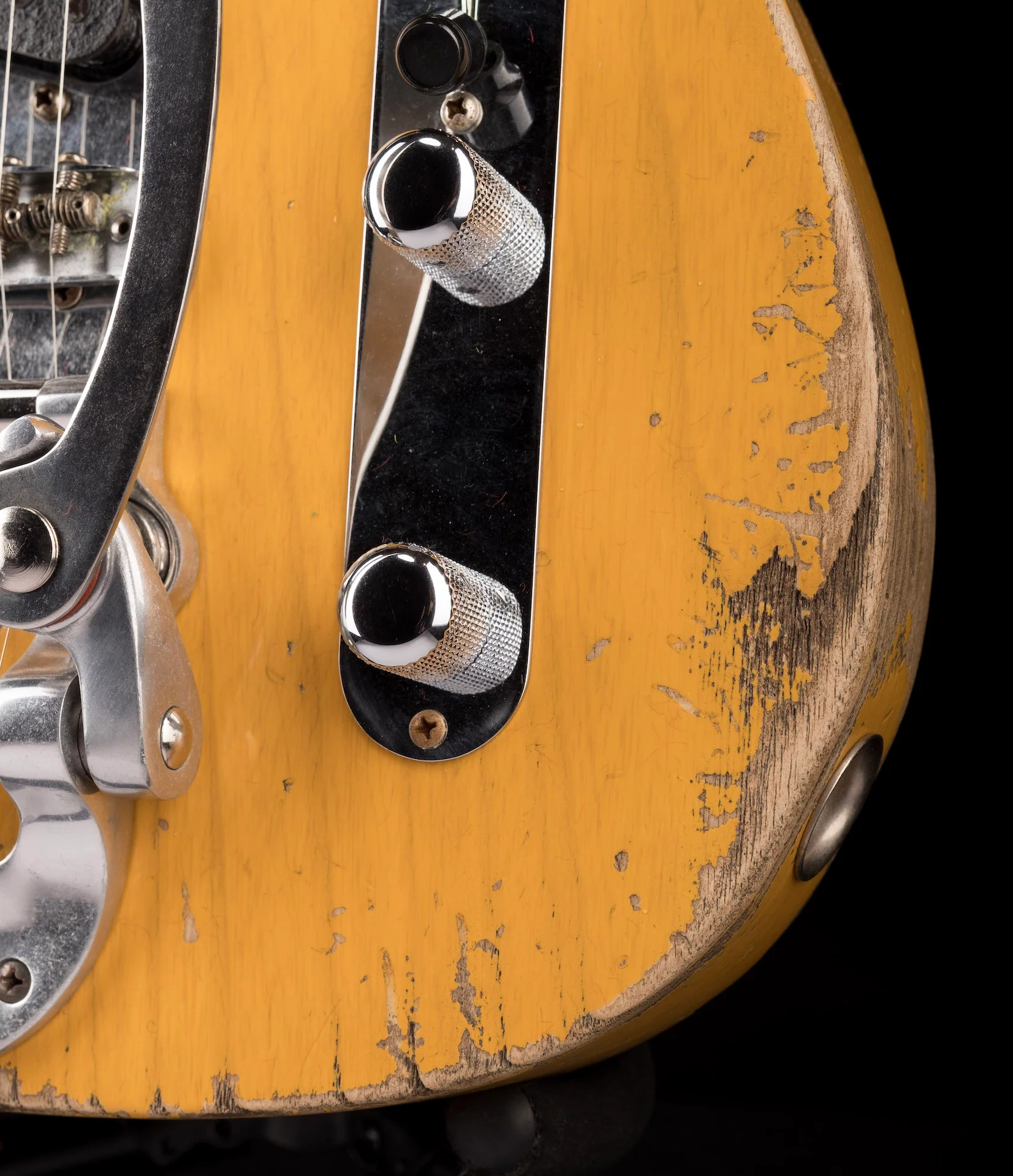Fender Custom Shop Cunife Blackguard Telecaster W/ Bigsby Heavy Relic Aged Butterscotch Blonde - Image 8