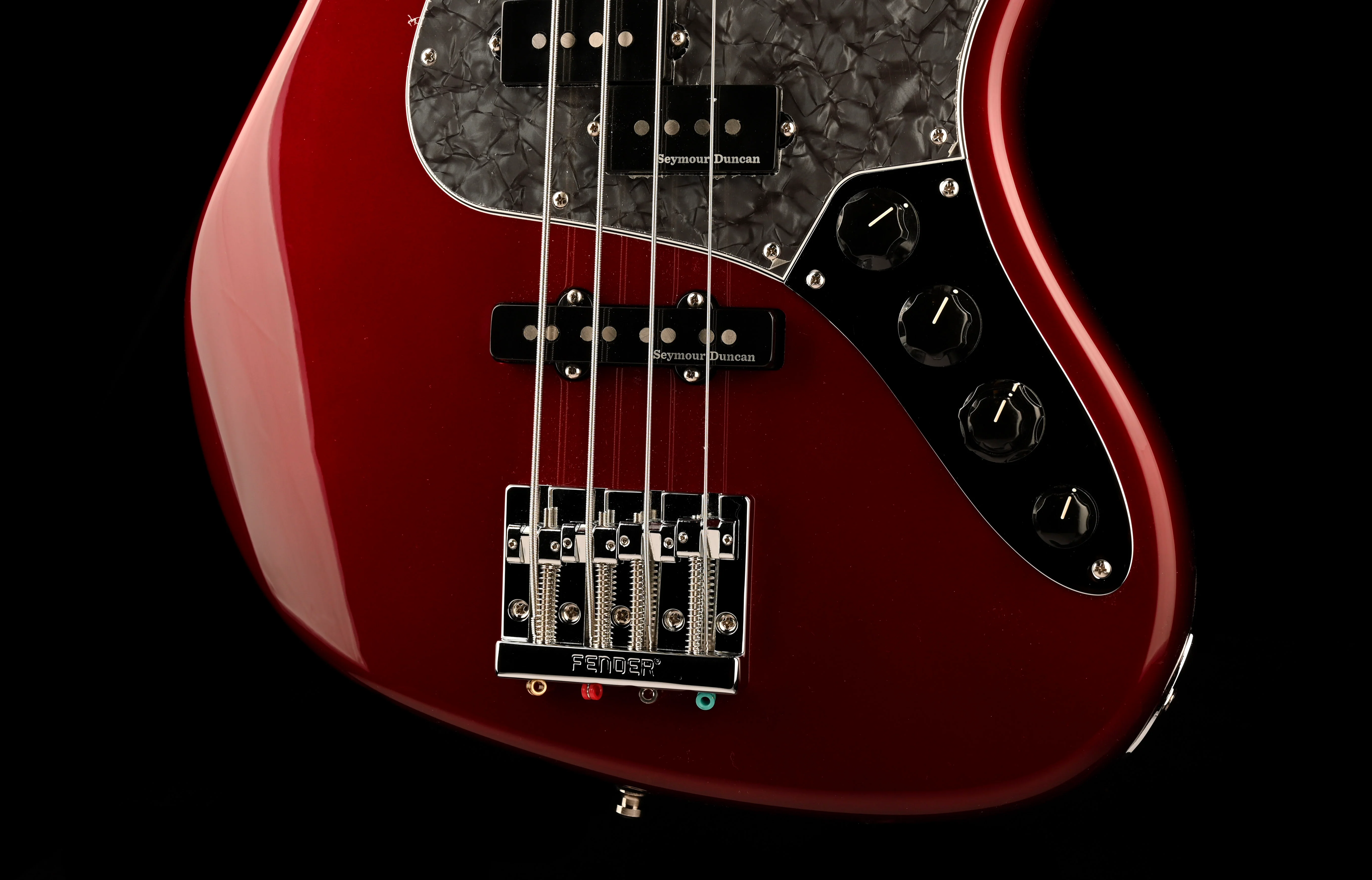 Fender Custom Shop Custom Classic Jazz Bass PJ NOS Midnight Wine - Image 5