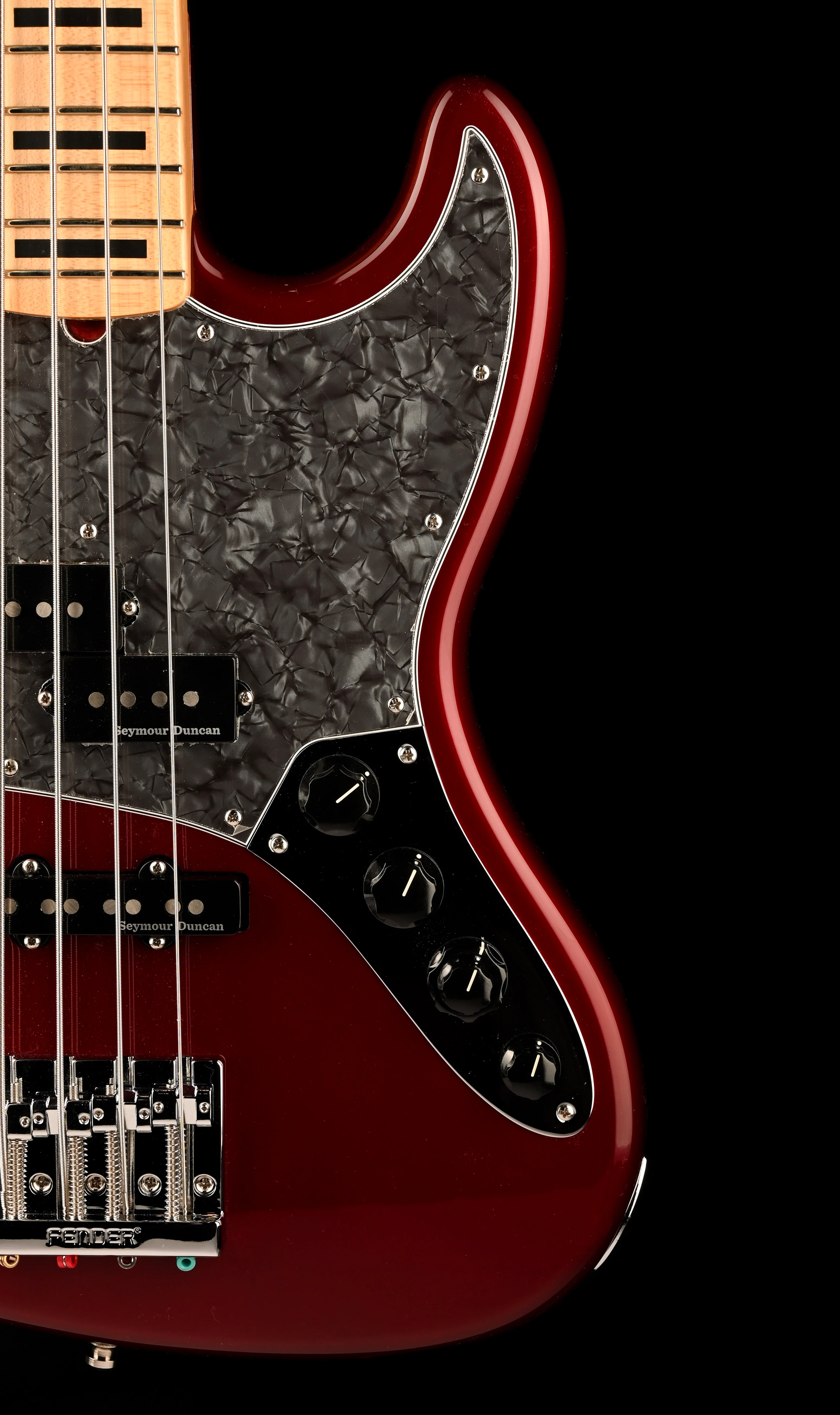 Fender Custom Shop Custom Classic Jazz Bass PJ NOS Midnight Wine - Image 9