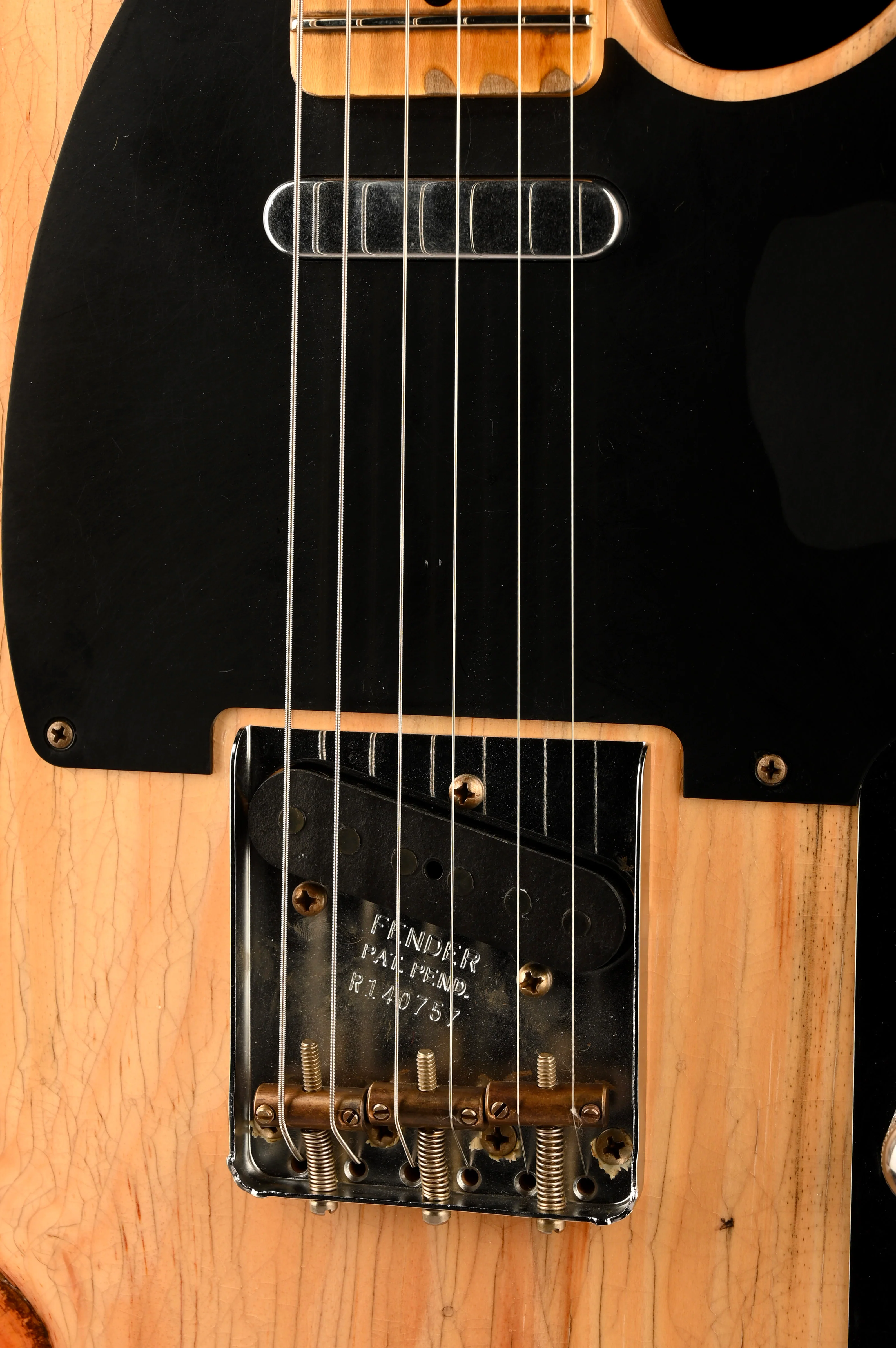Fender Custom Shop Exotic 1952 Telecaster Sugarpine Relic Natural With Case - Image 7