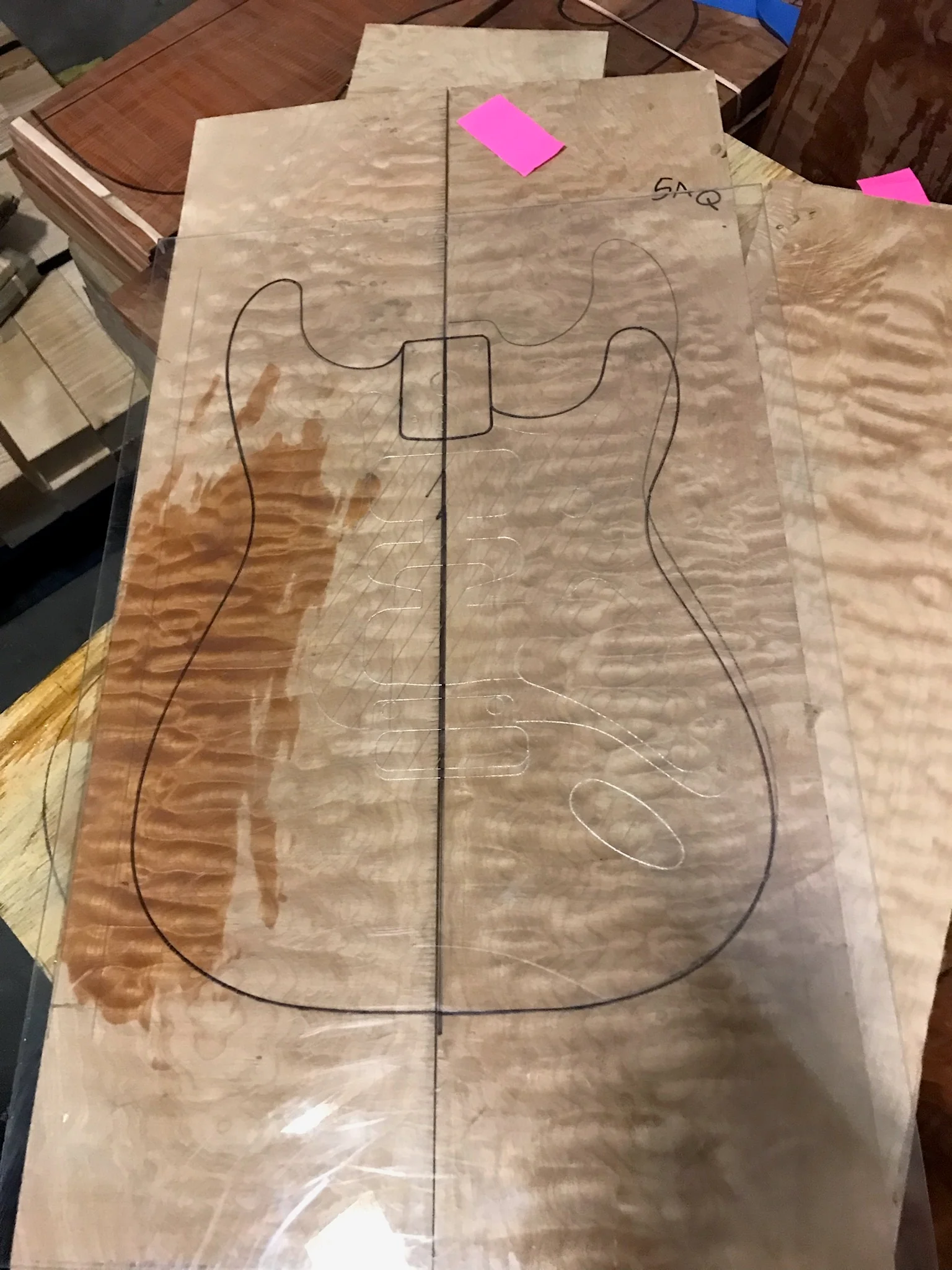 Fender Custom Shop Exotic 1954 Stratocaster Quilt Maple NOS Natural With Case - Image 2