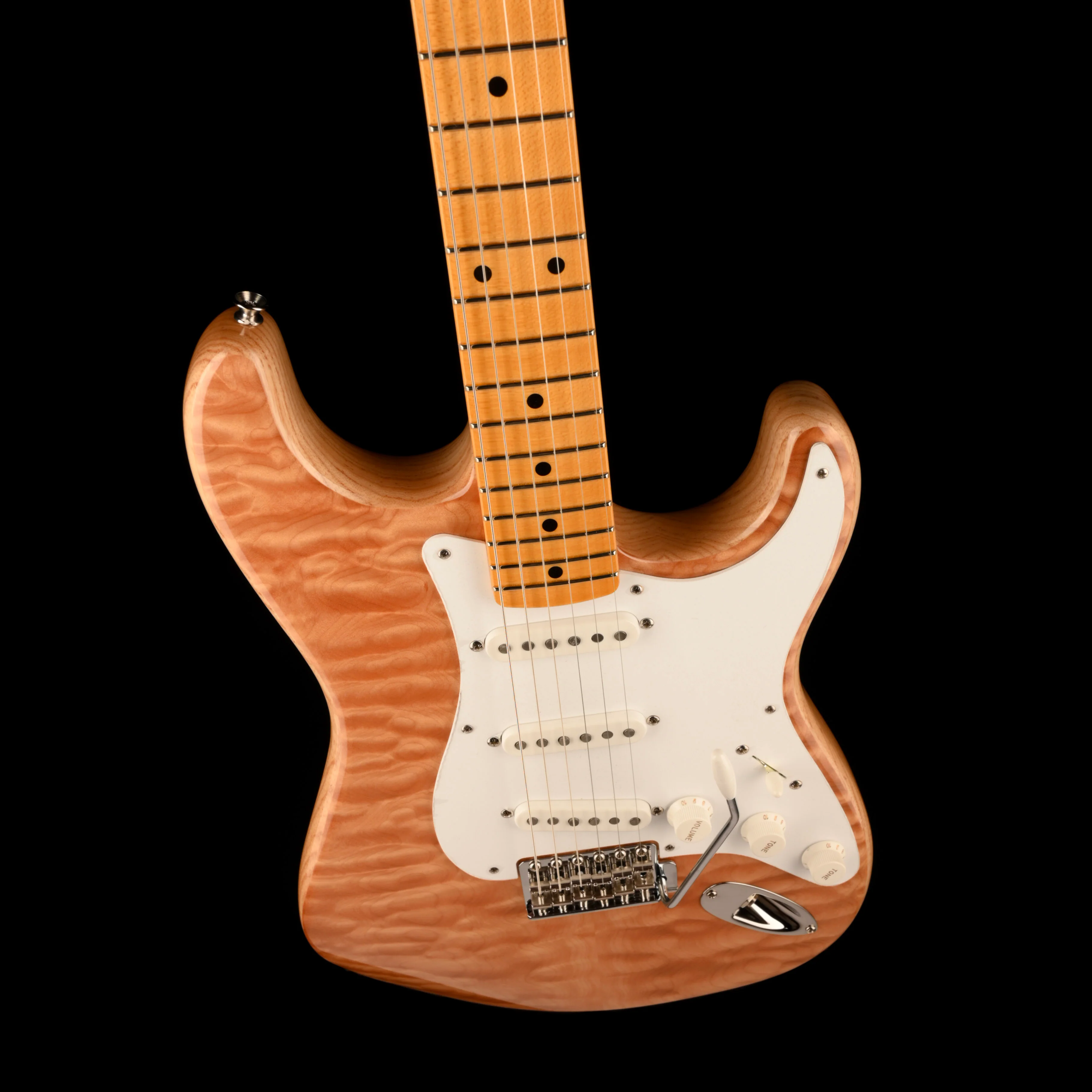 Fender Custom Shop Exotic 1954 Stratocaster Quilt Maple NOS Natural With Case - Image 4