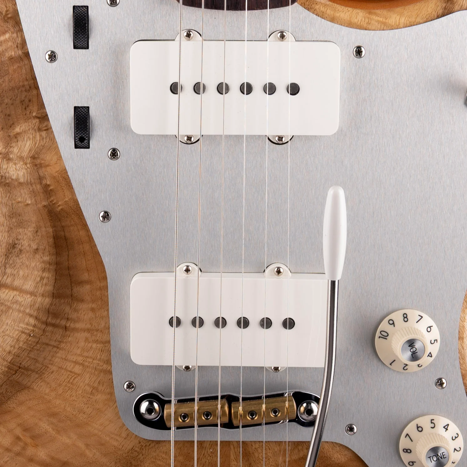 Fender Custom Shop Exotic 1959 Jazzmaster Figured Myrtle NOS Natural With Case - Image 4