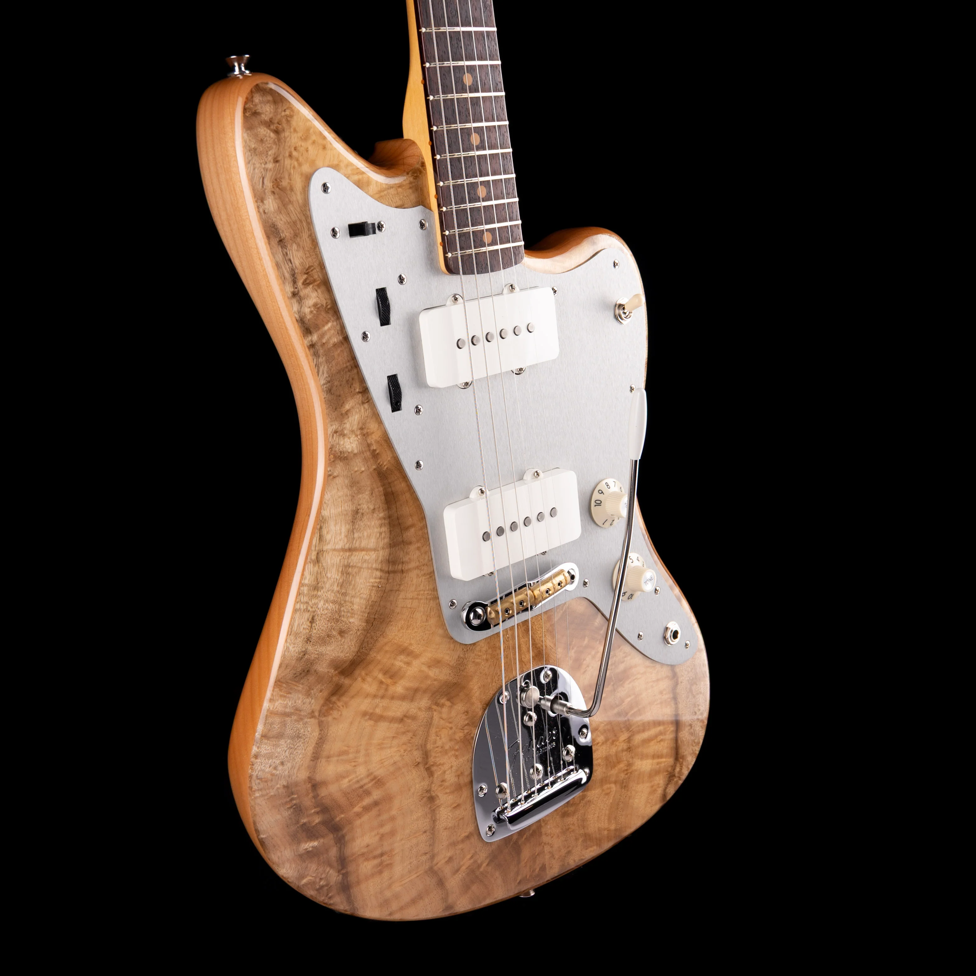 Fender Custom Shop Exotic 1959 Jazzmaster Figured Myrtle NOS Natural With Case - Image 6