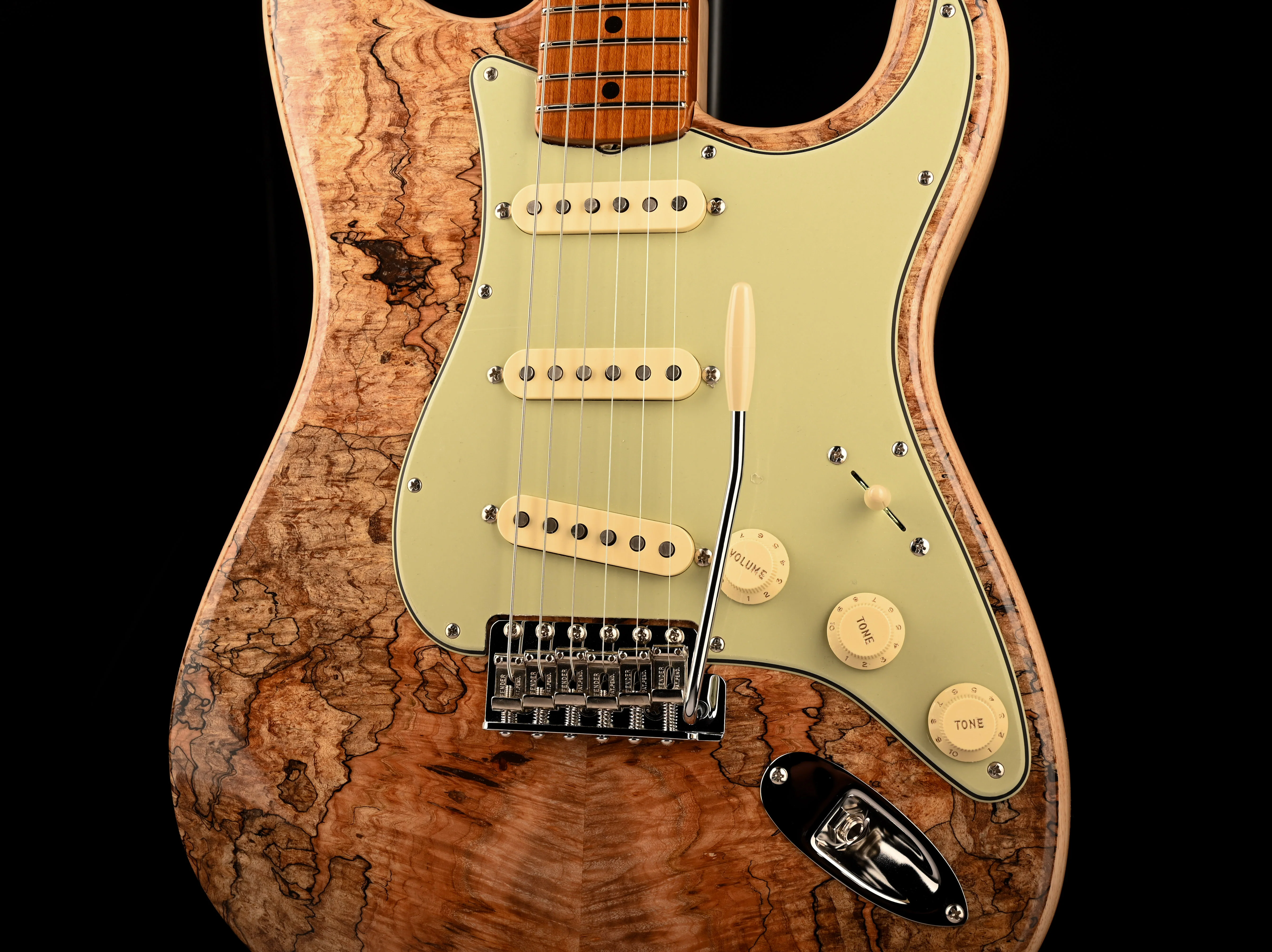 Fender Custom Shop Exotic 1959 Stratocaster Spalted Maple NOS Natural - Image 6