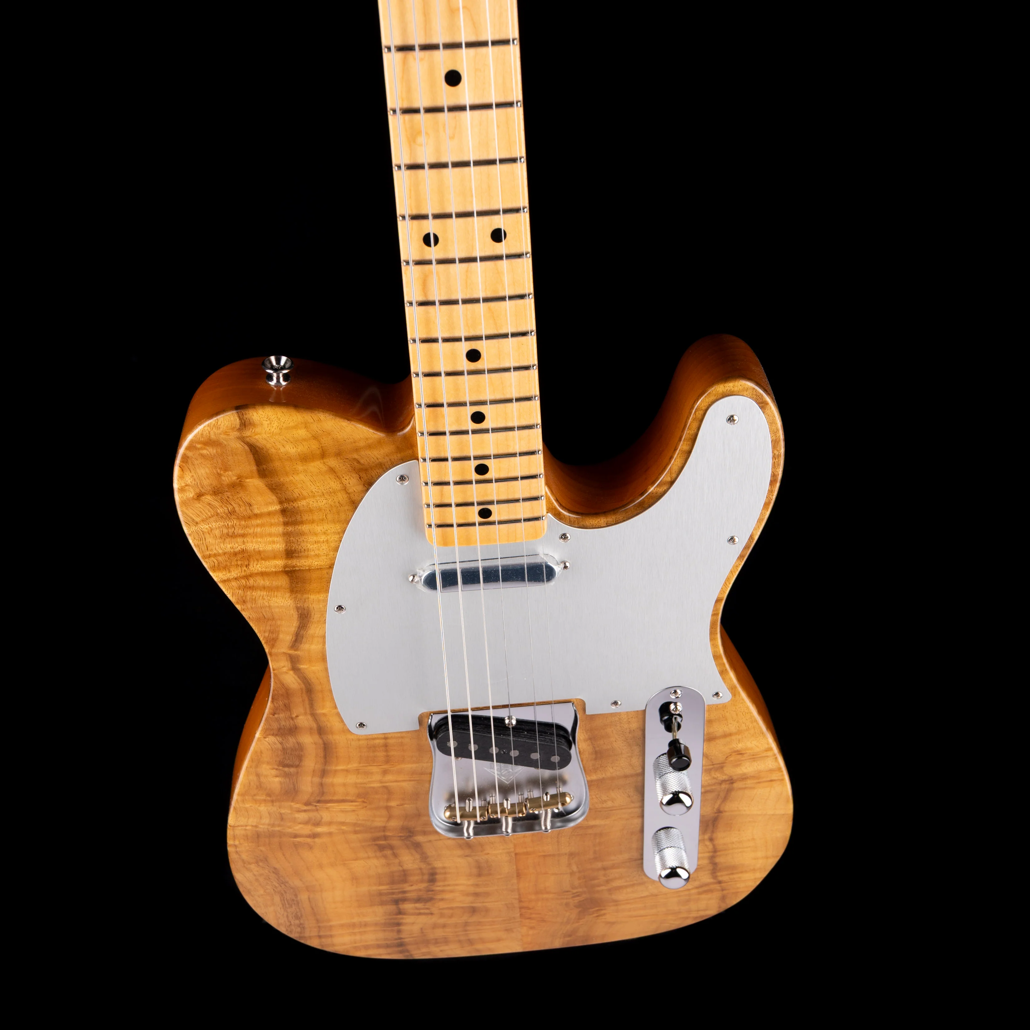 Fender Custom Shop Exotic 1959 Telecaster Figured Rose Myrtle NOS Natural With Case - Image 3