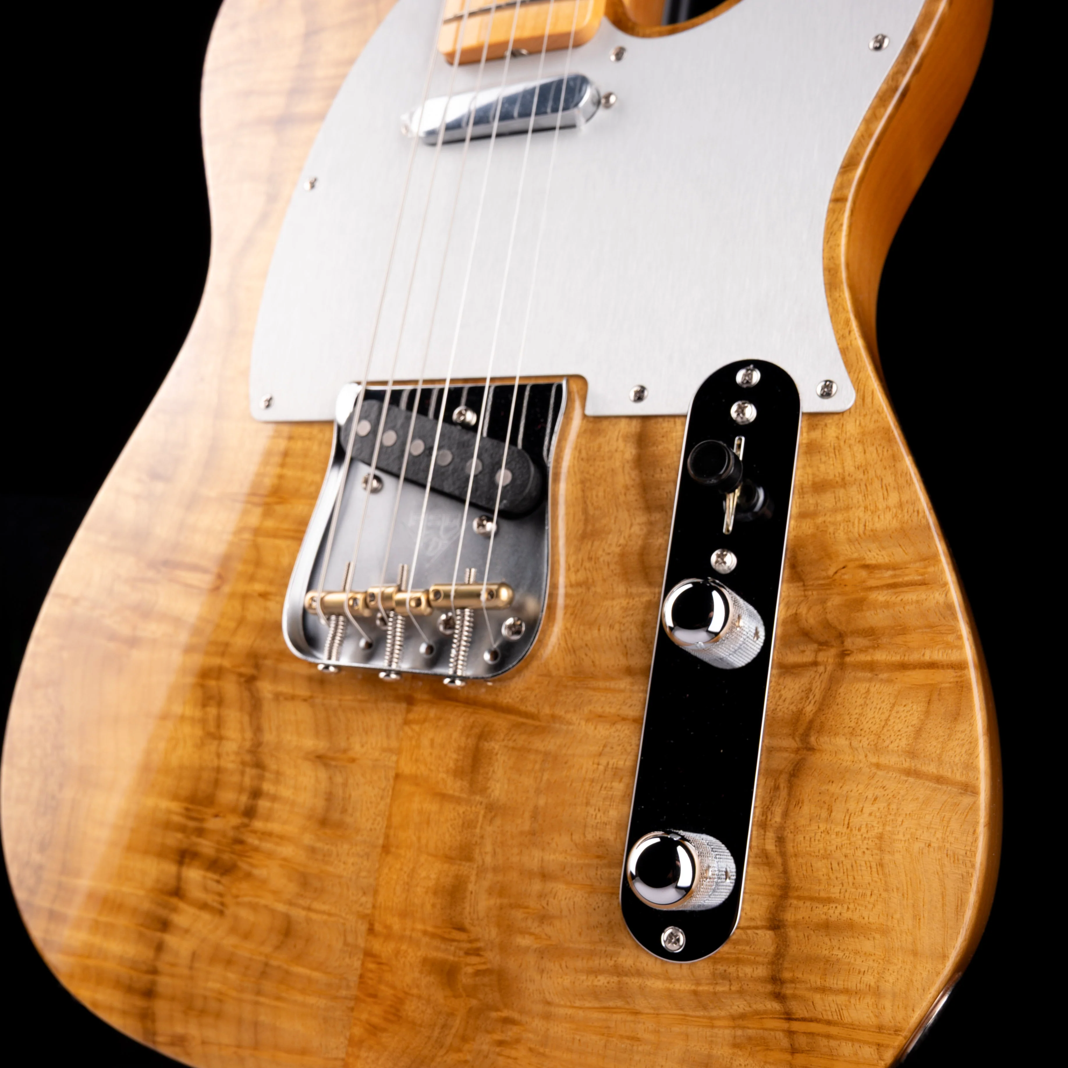 Fender Custom Shop Exotic 1959 Telecaster Figured Rose Myrtle NOS Natural With Case - Image 5