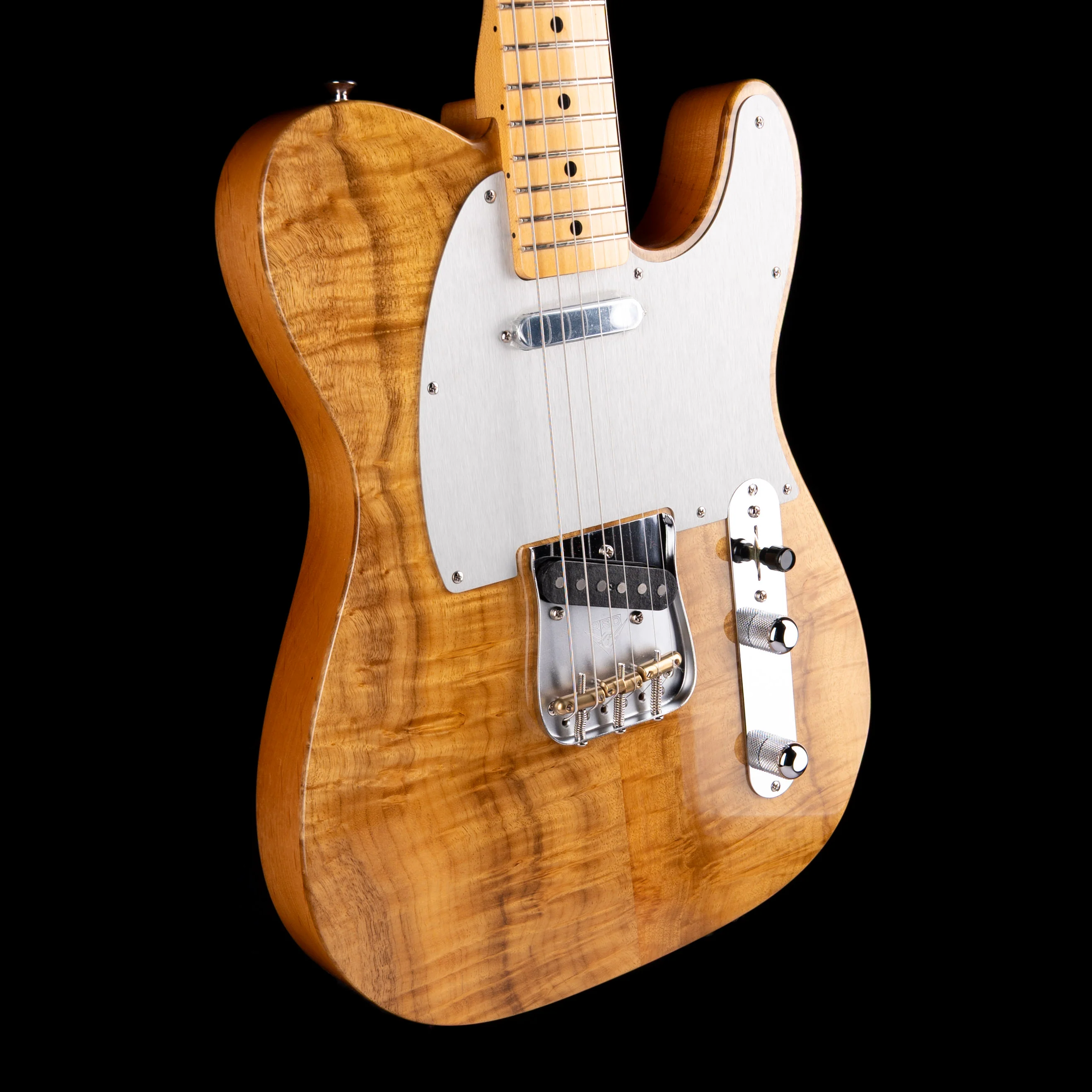 Fender Custom Shop Exotic 1959 Telecaster Figured Rose Myrtle NOS Natural With Case - Image 6