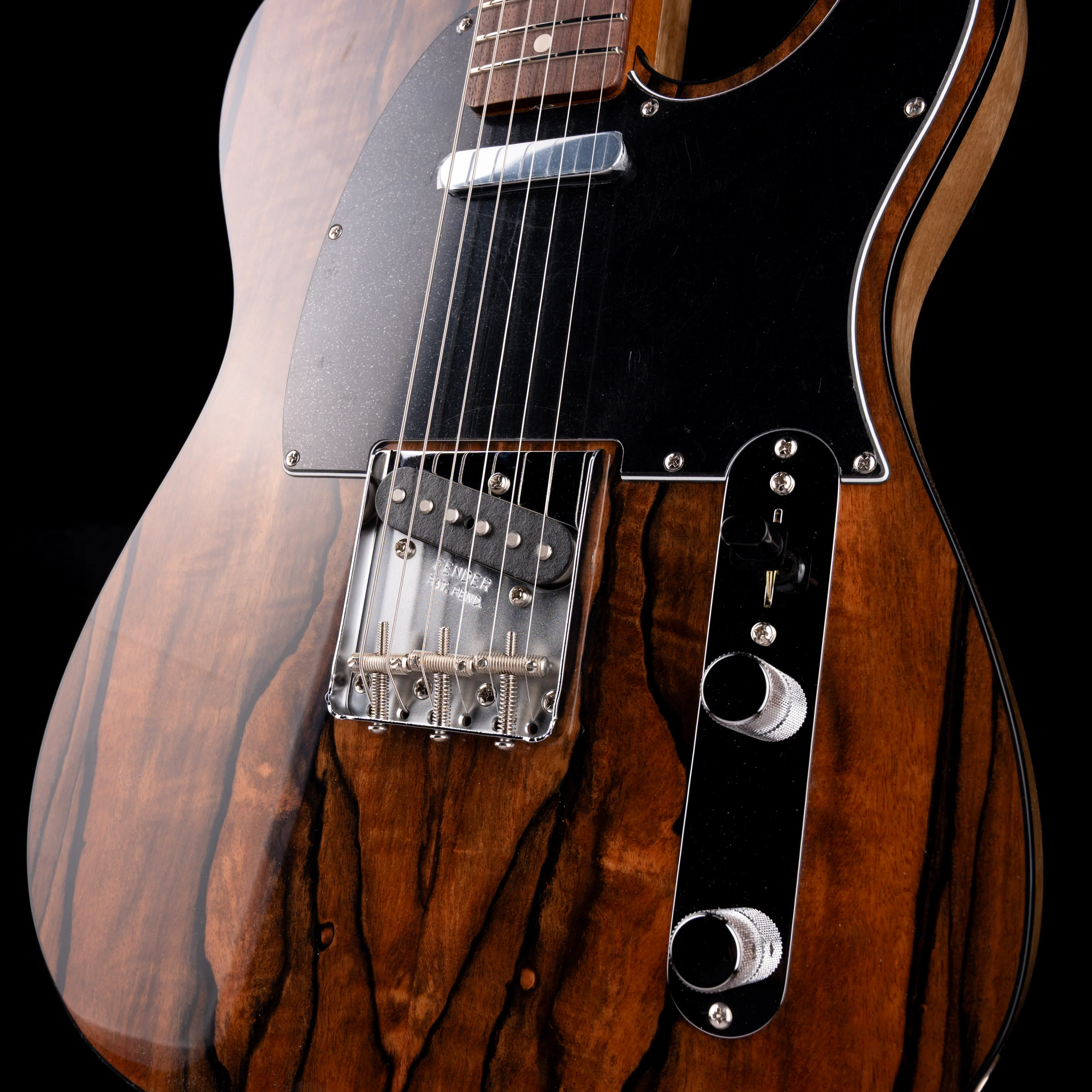 Fender Custom Shop Exotic 1960 Telecaster Custom NOS Pale Moon Ebony Natural - Image 5