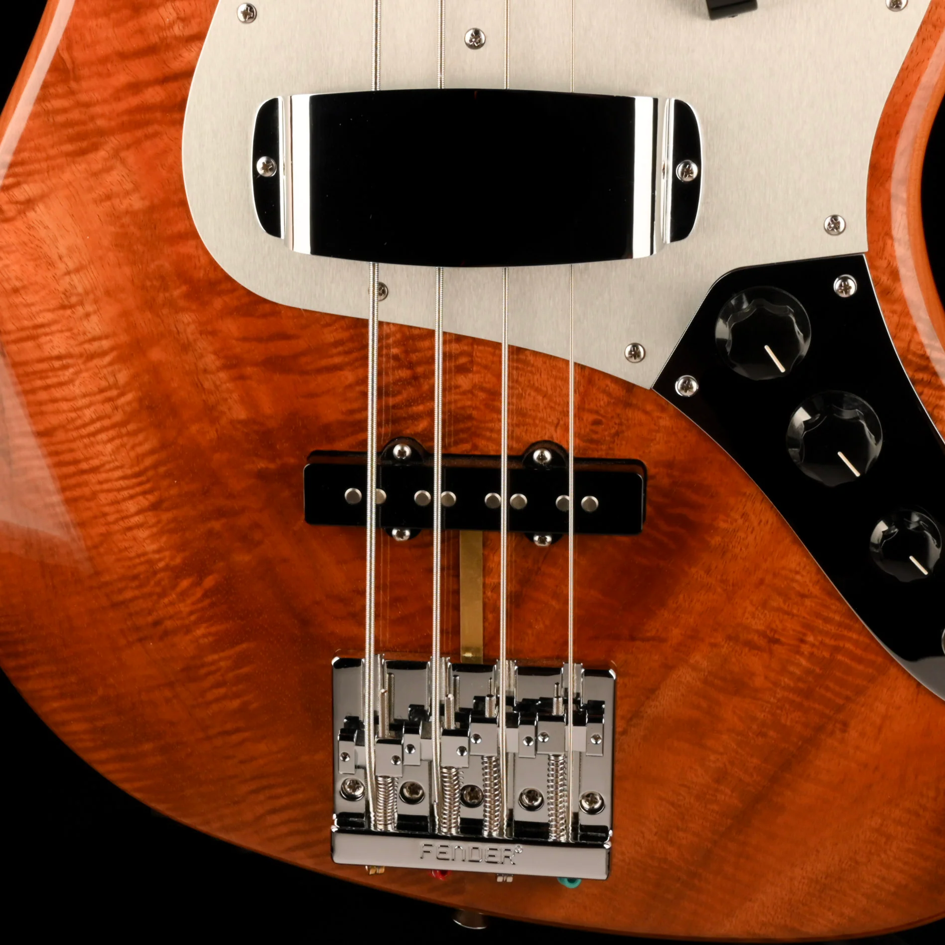 Fender Custom Shop Exotic 1962 Jazz Bass Koa NOS Natural - Image 4