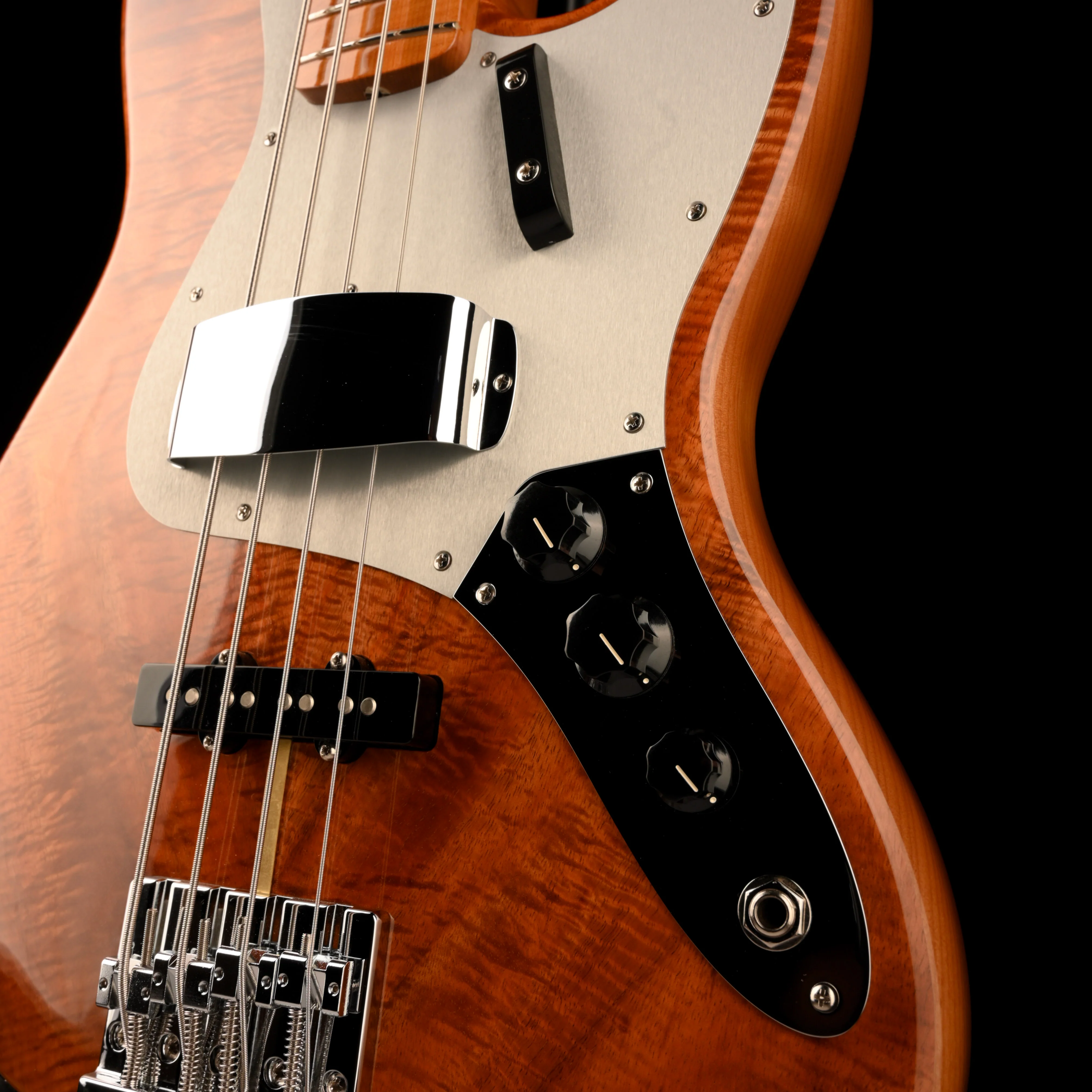 Fender Custom Shop Exotic 1962 Jazz Bass Koa NOS Natural - Image 5