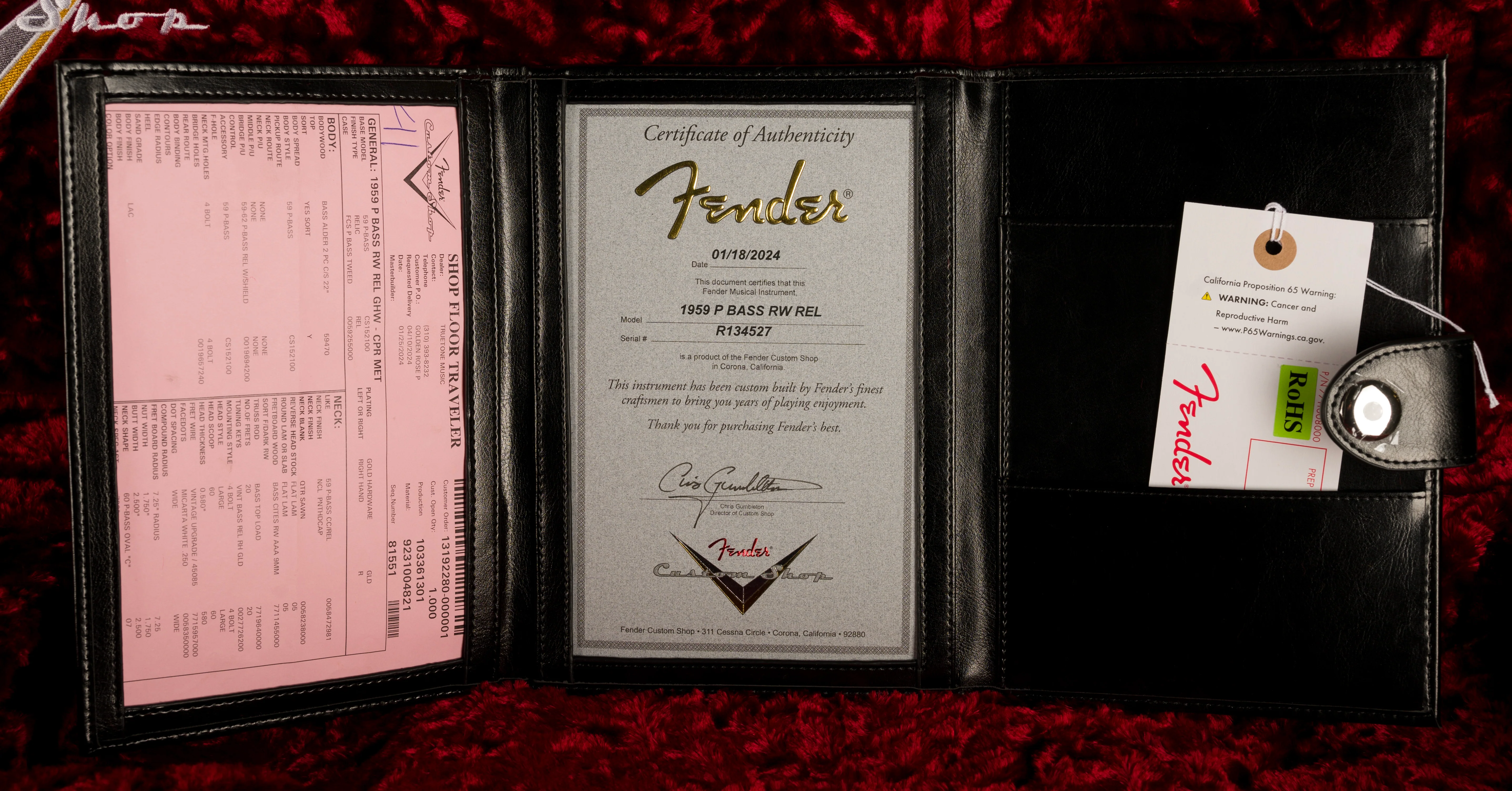 Fender Custom Shop "Golden Rose" 1959 Precision Bass Relic Copper Metallic - Image 19