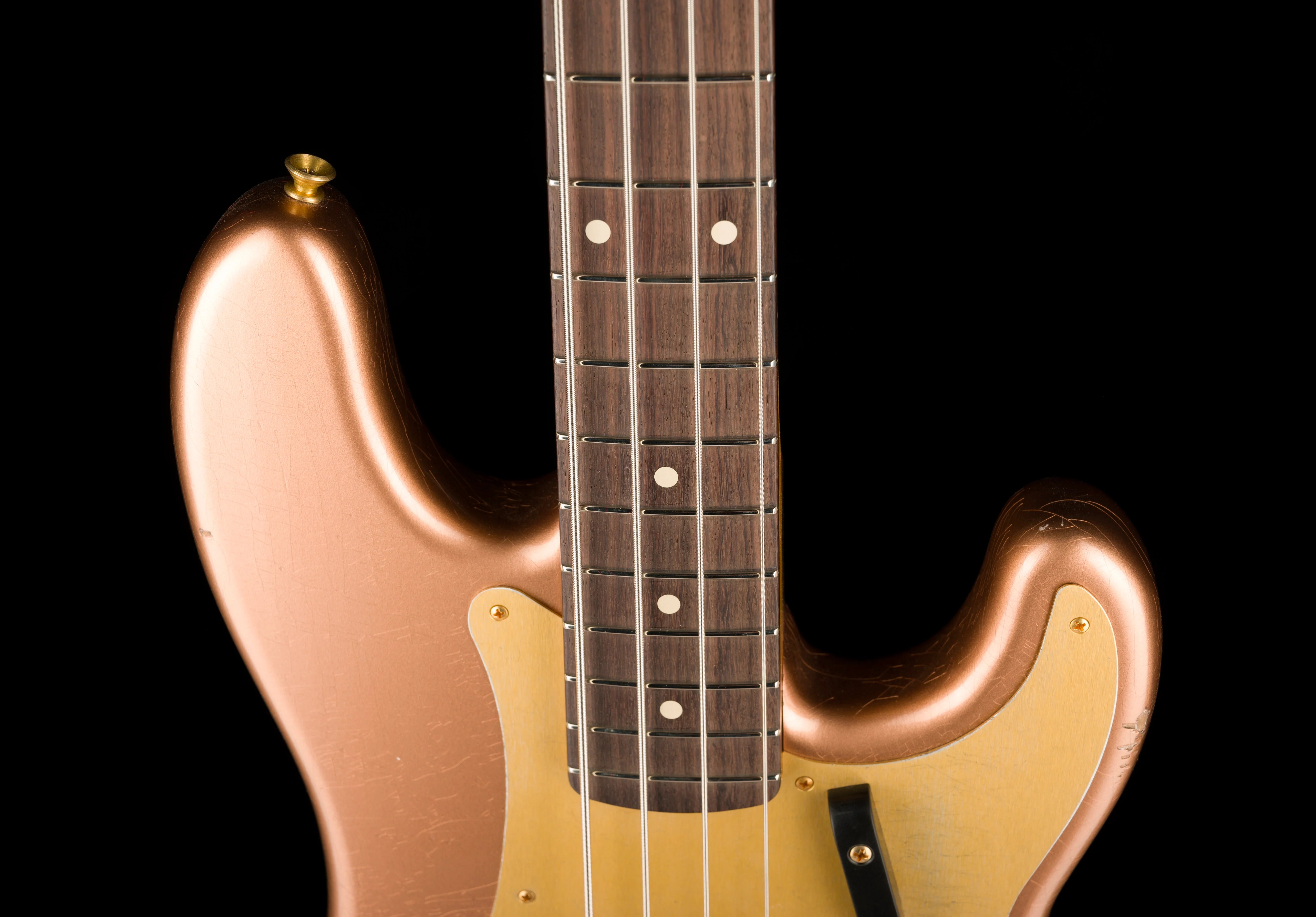 Fender Custom Shop "Golden Rose" 1959 Precision Bass Relic Copper Metallic - Image 3