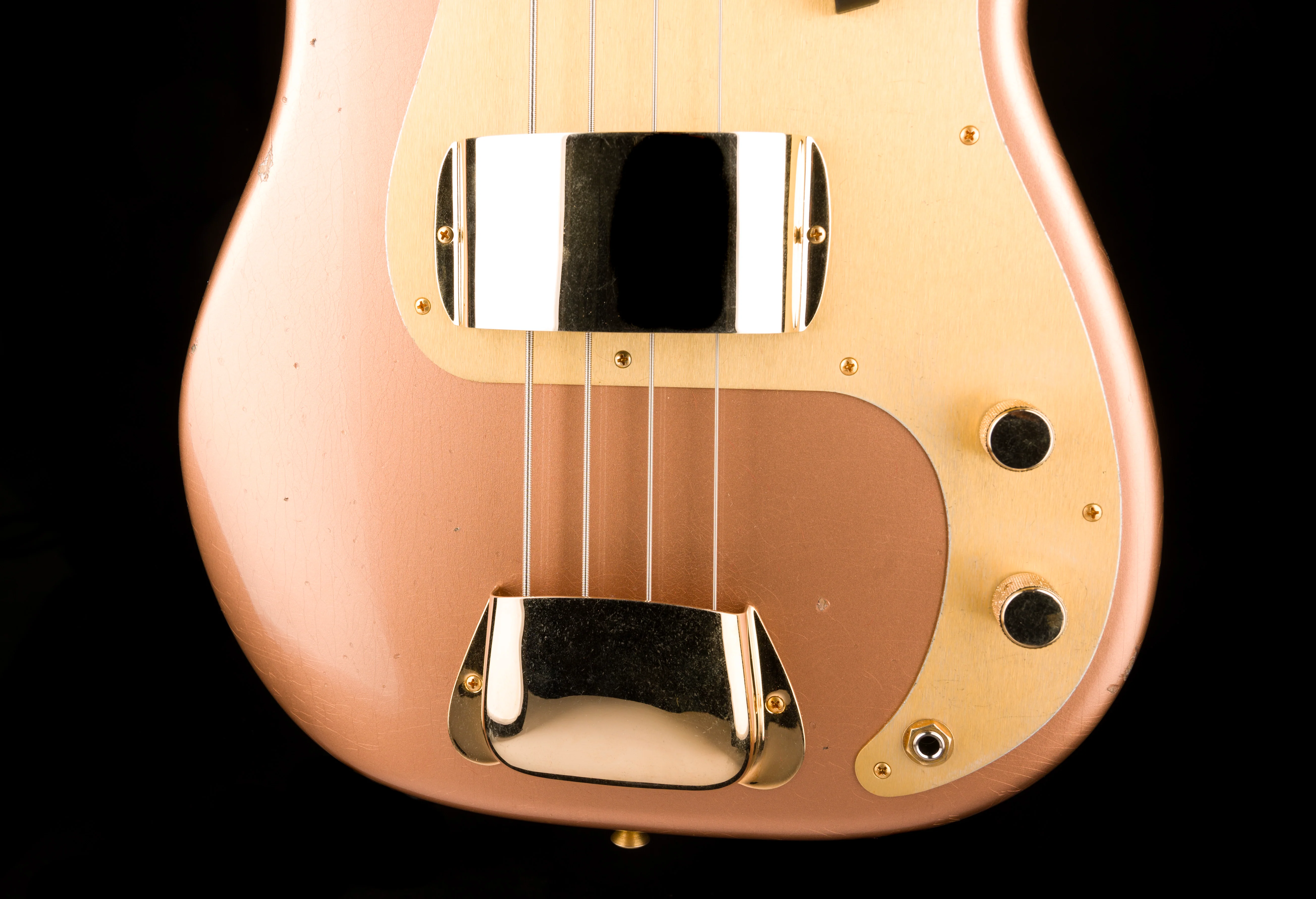 Fender Custom Shop "Golden Rose" 1959 Precision Bass Relic Copper Metallic - Image 5