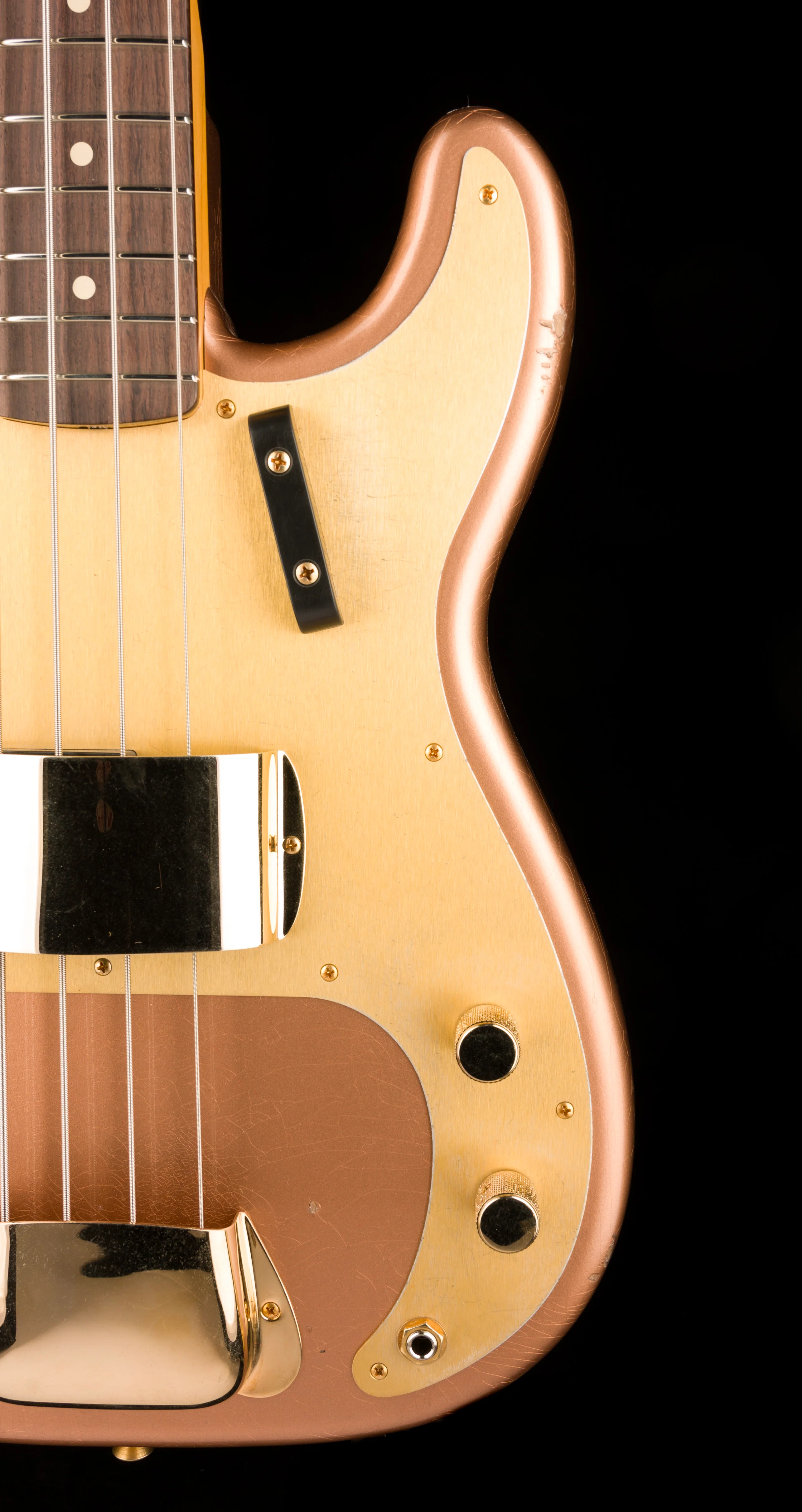 Fender Custom Shop "Golden Rose" 1959 Precision Bass Relic Copper Metallic - Image 8