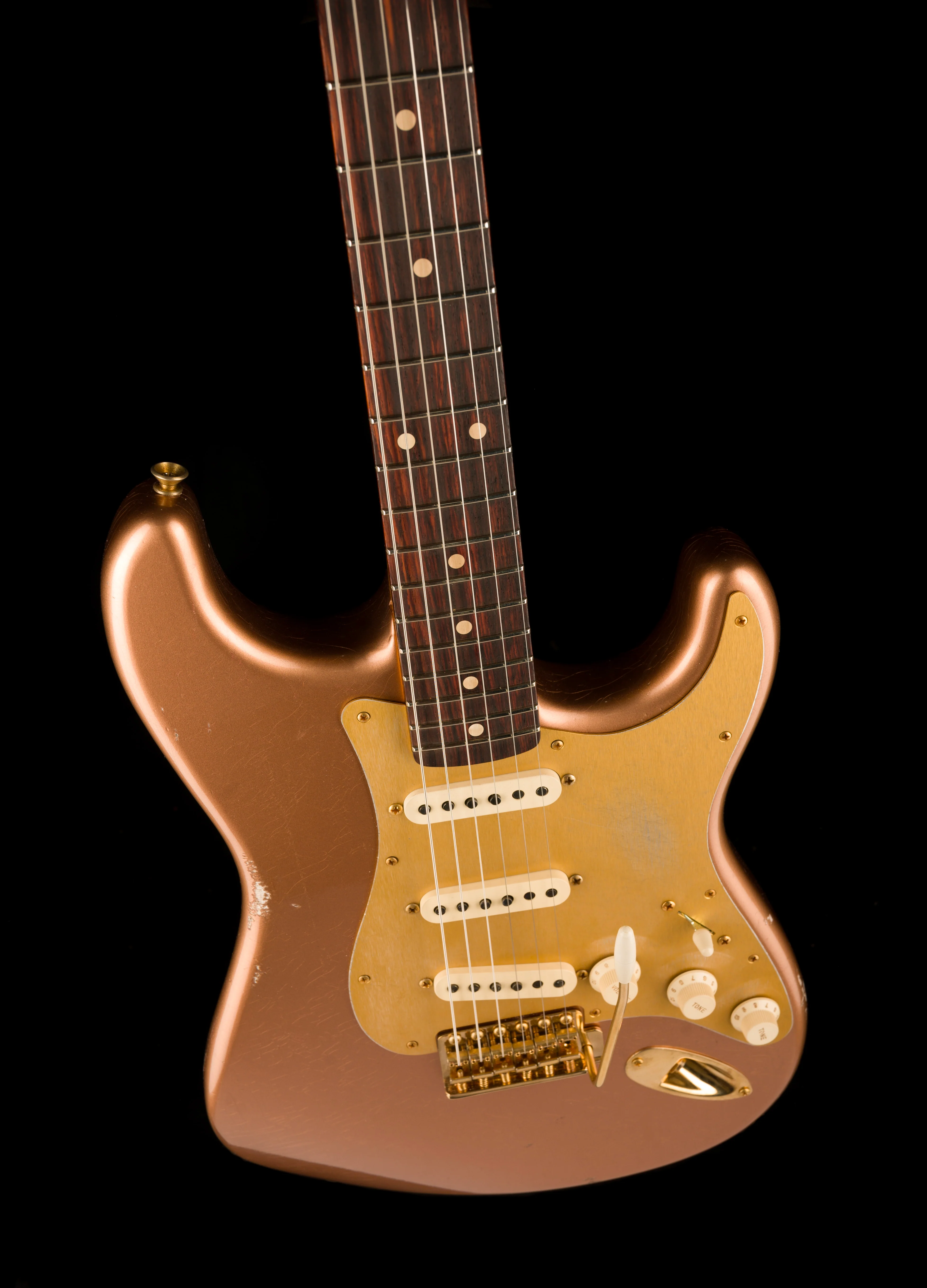 Fender Custom Shop Golden Rose 1959 Stratocaster Relic Copper Metallic - Truetone Color Set - Image 4