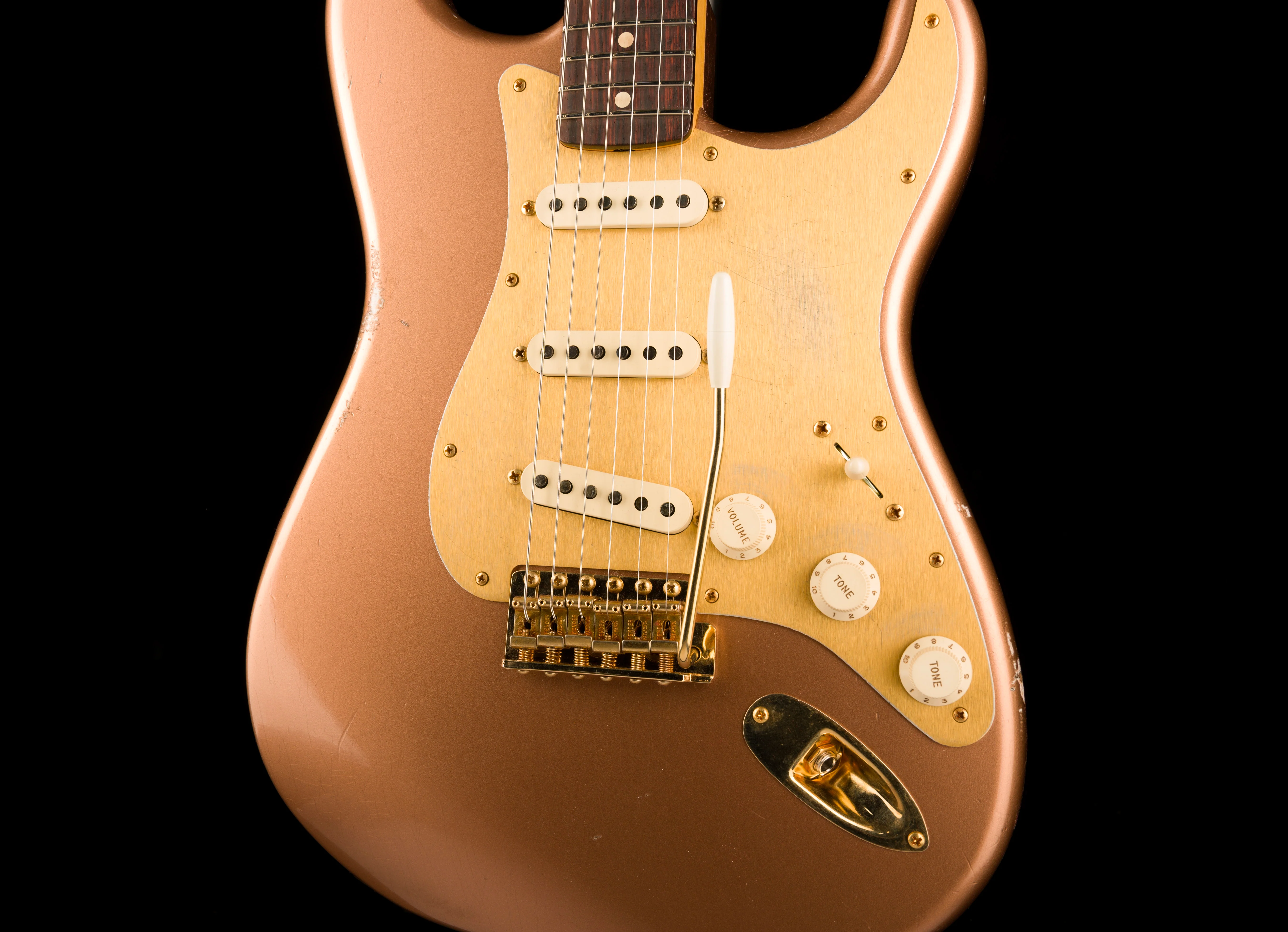 Fender Custom Shop Golden Rose 1959 Stratocaster Relic Copper Metallic - Truetone Color Set - Image 6