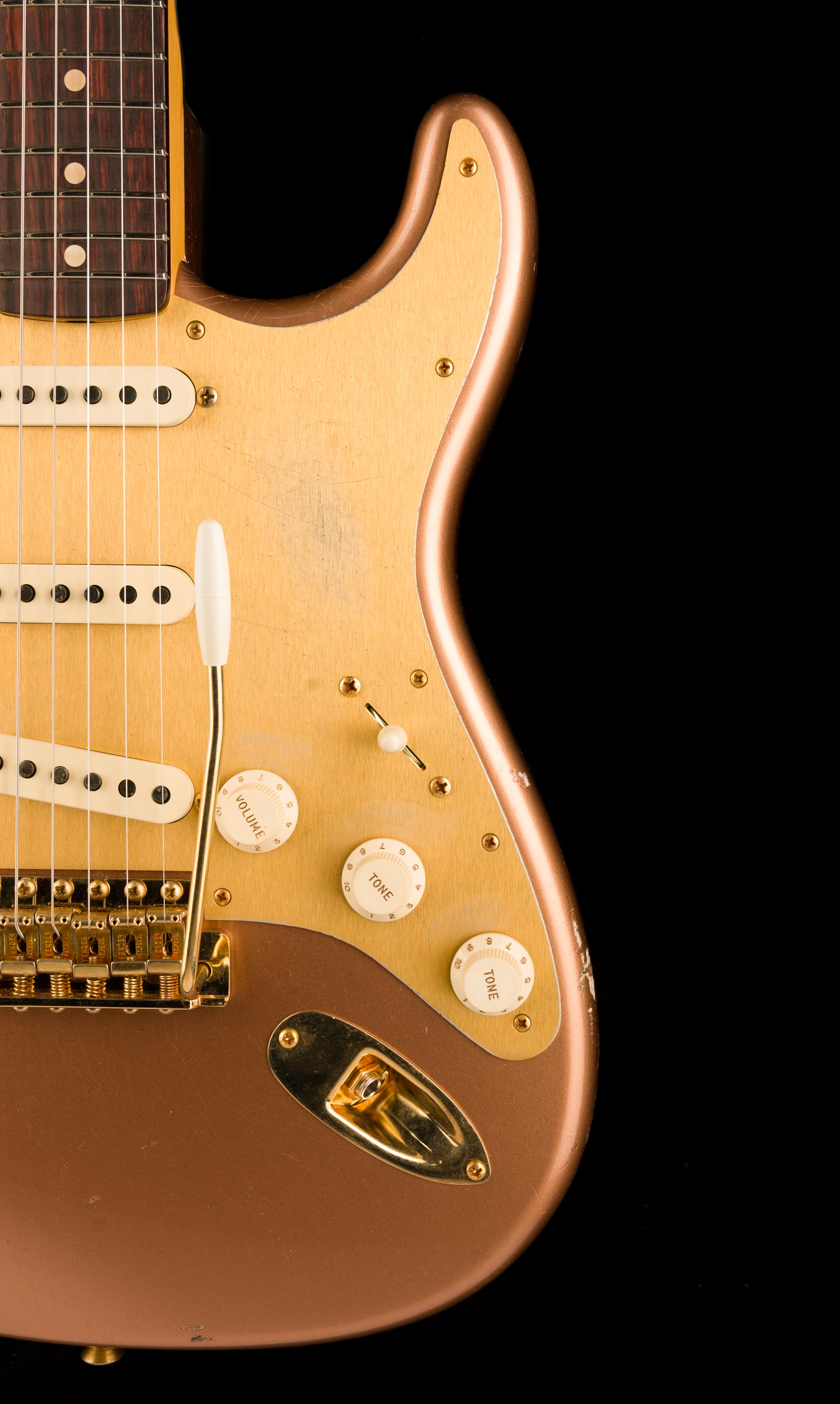 Fender Custom Shop Golden Rose 1959 Stratocaster Relic Copper Metallic - Truetone Color Set - Image 9