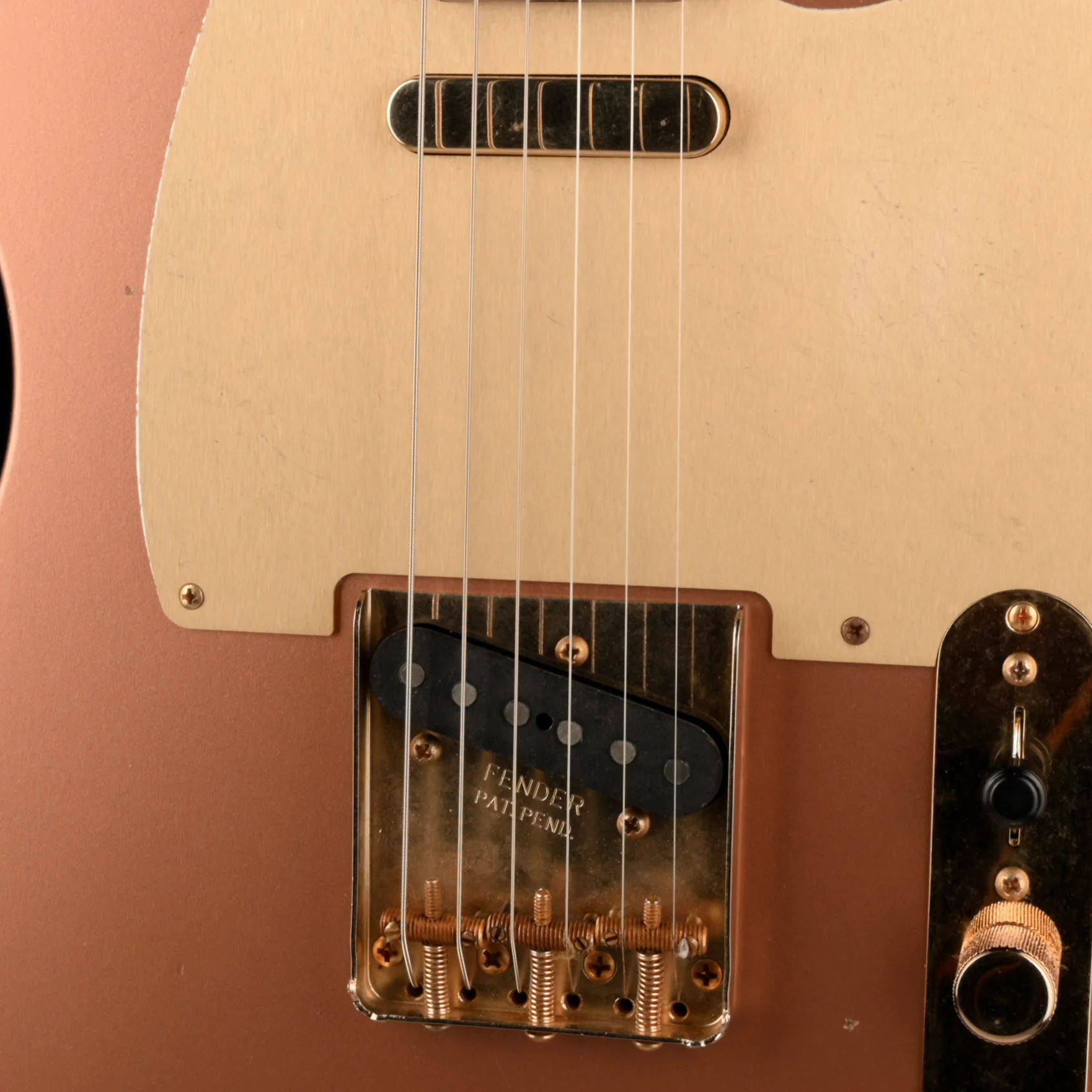Fender Custom Shop Golden Rose 1959 Telecaster Journeyman Relic Copper Metallic - Truetone Color Set - Image 4