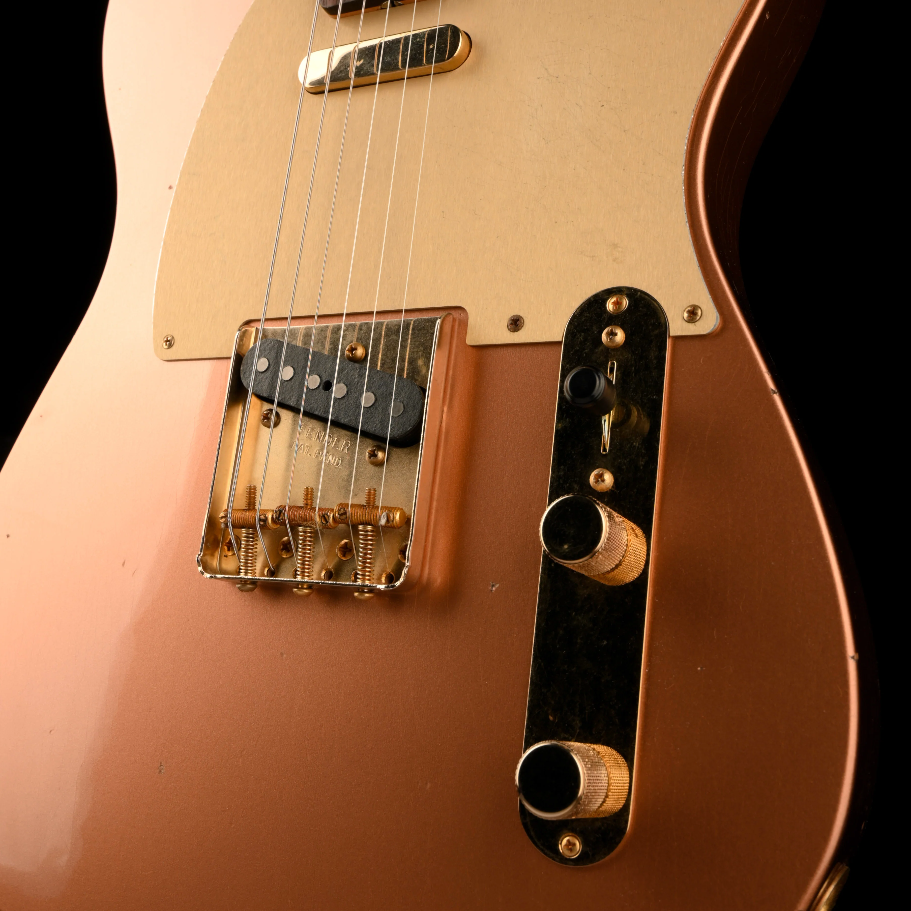 Fender Custom Shop Golden Rose 1959 Telecaster Journeyman Relic Copper Metallic - Truetone Color Set - Image 5