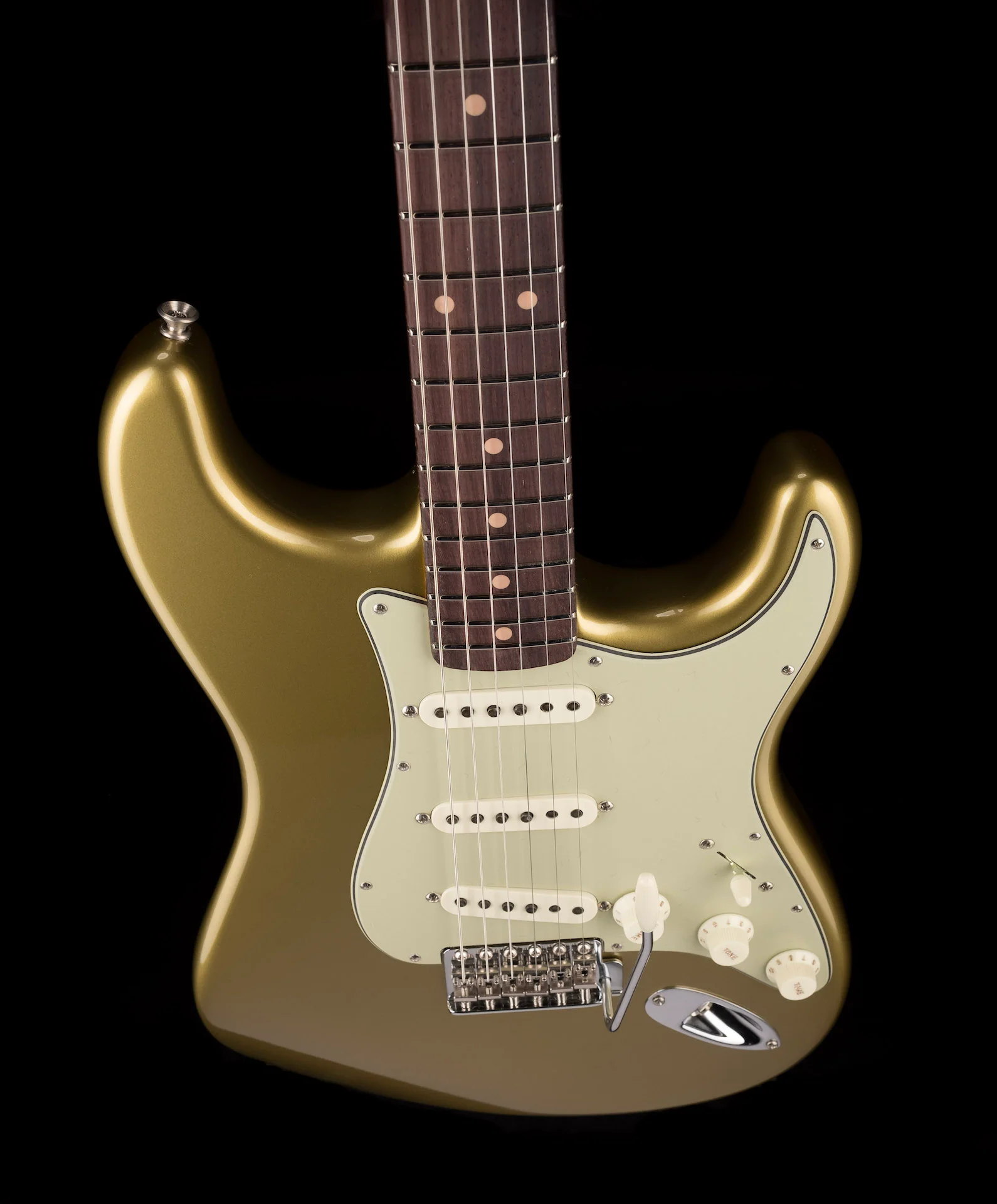 Fender Custom Shop Johnny A. Signature Stratocaster Time Capsule Lydian Gold Metallic - Blemished - Image 4
