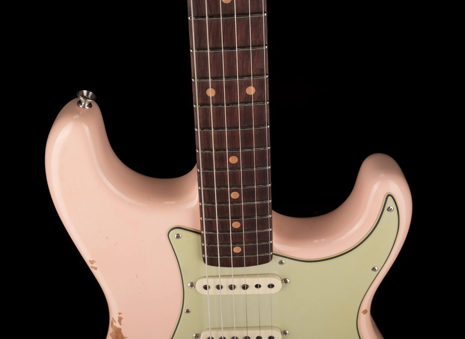 Fender Custom Shop Late 1962 Stratocaster Relic Super Faded Aged Shell Pink With Case - Image 3