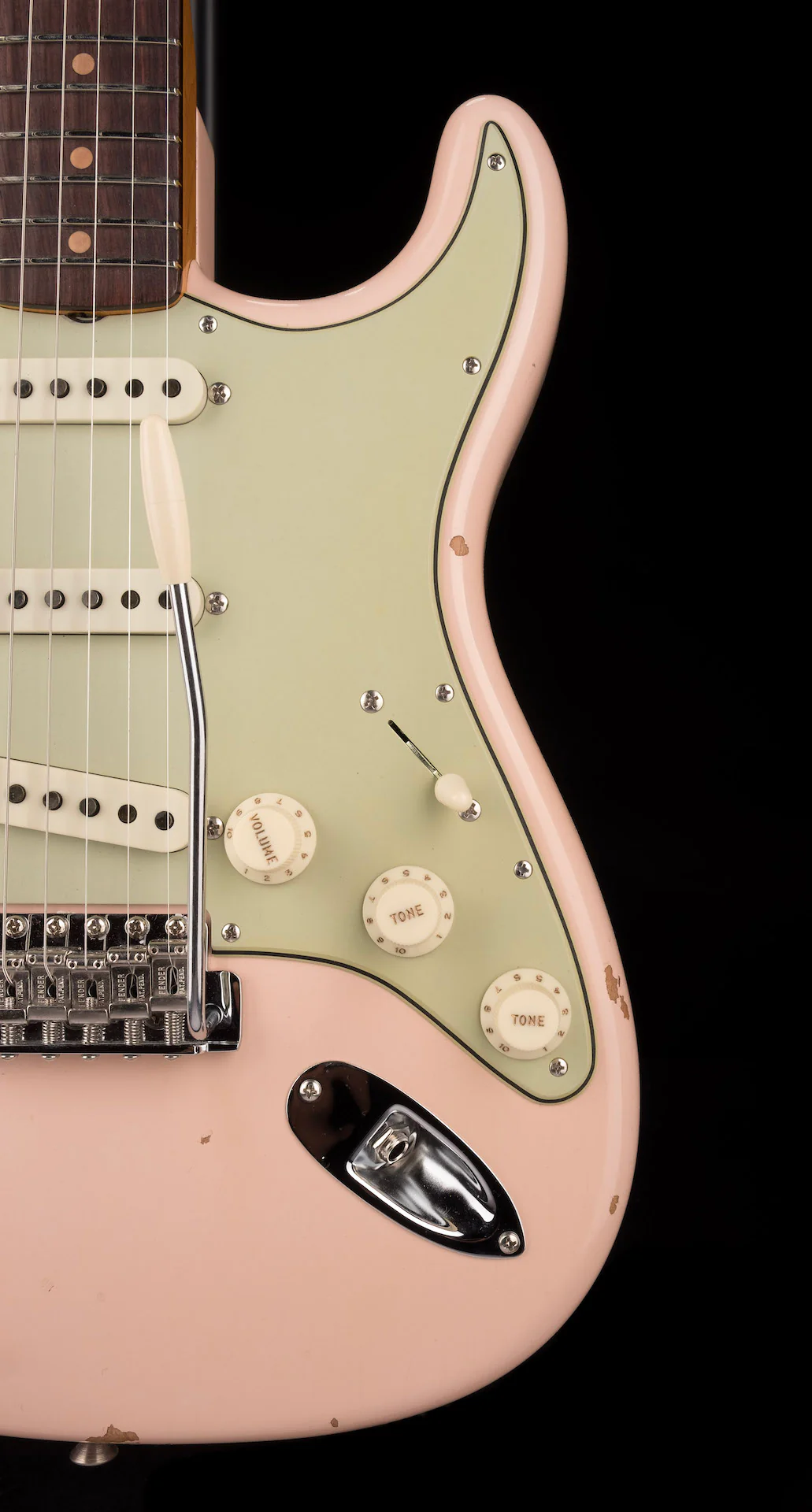 Fender Custom Shop Late 1962 Stratocaster Relic Super Faded Aged Shell Pink With Case - Image 9