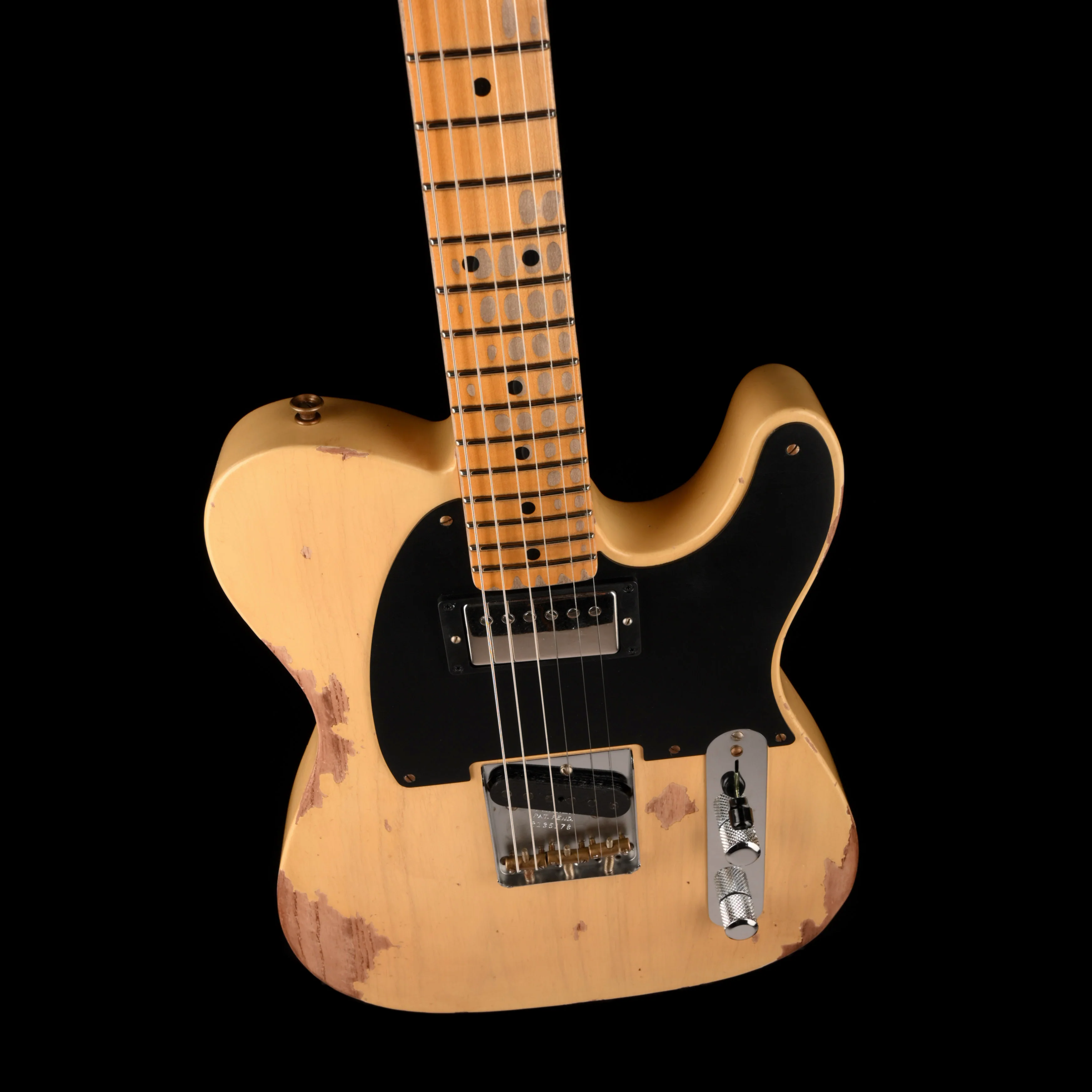 Fender Custom Shop Limited Edition 1951 Telecaster HS Heavy Relic Faded Aged Nocaster Blonde - Image 3