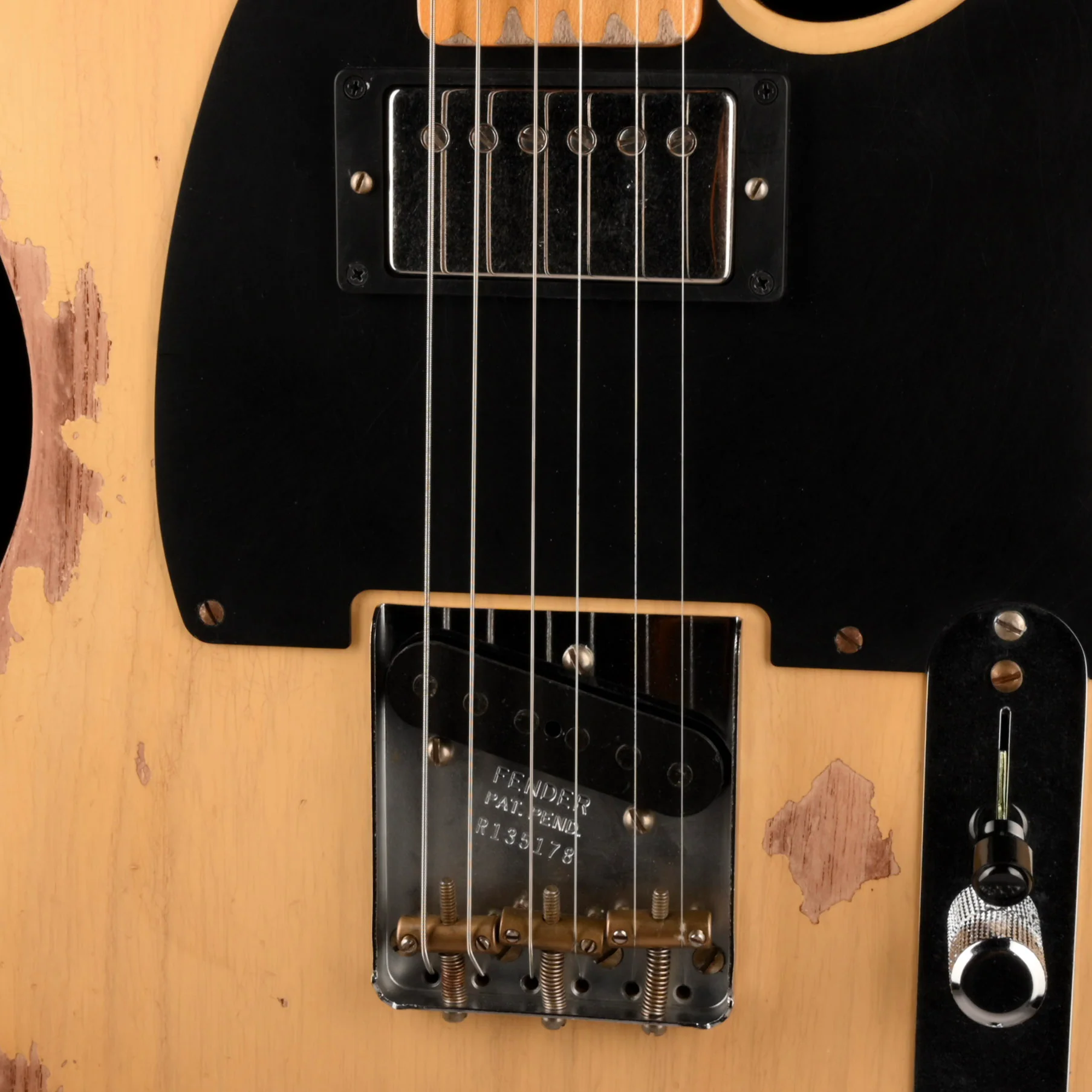 Fender Custom Shop Limited Edition 1951 Telecaster HS Heavy Relic Faded Aged Nocaster Blonde - Image 4