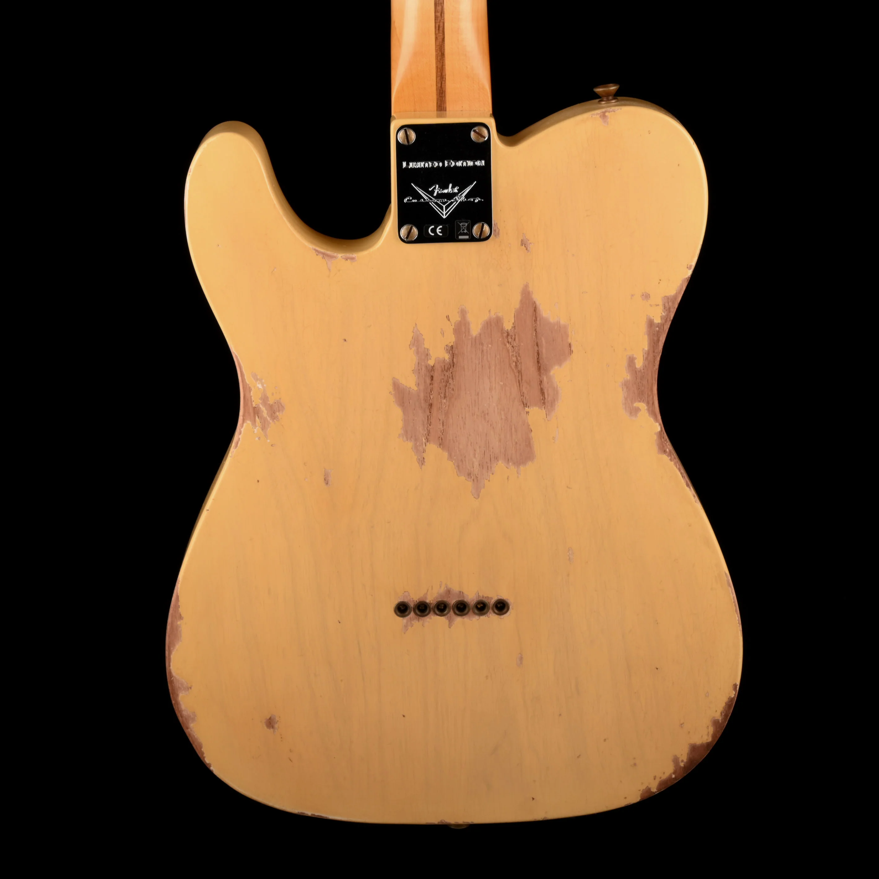 Fender Custom Shop Limited Edition 1951 Telecaster HS Heavy Relic Faded Aged Nocaster Blonde - Image 8