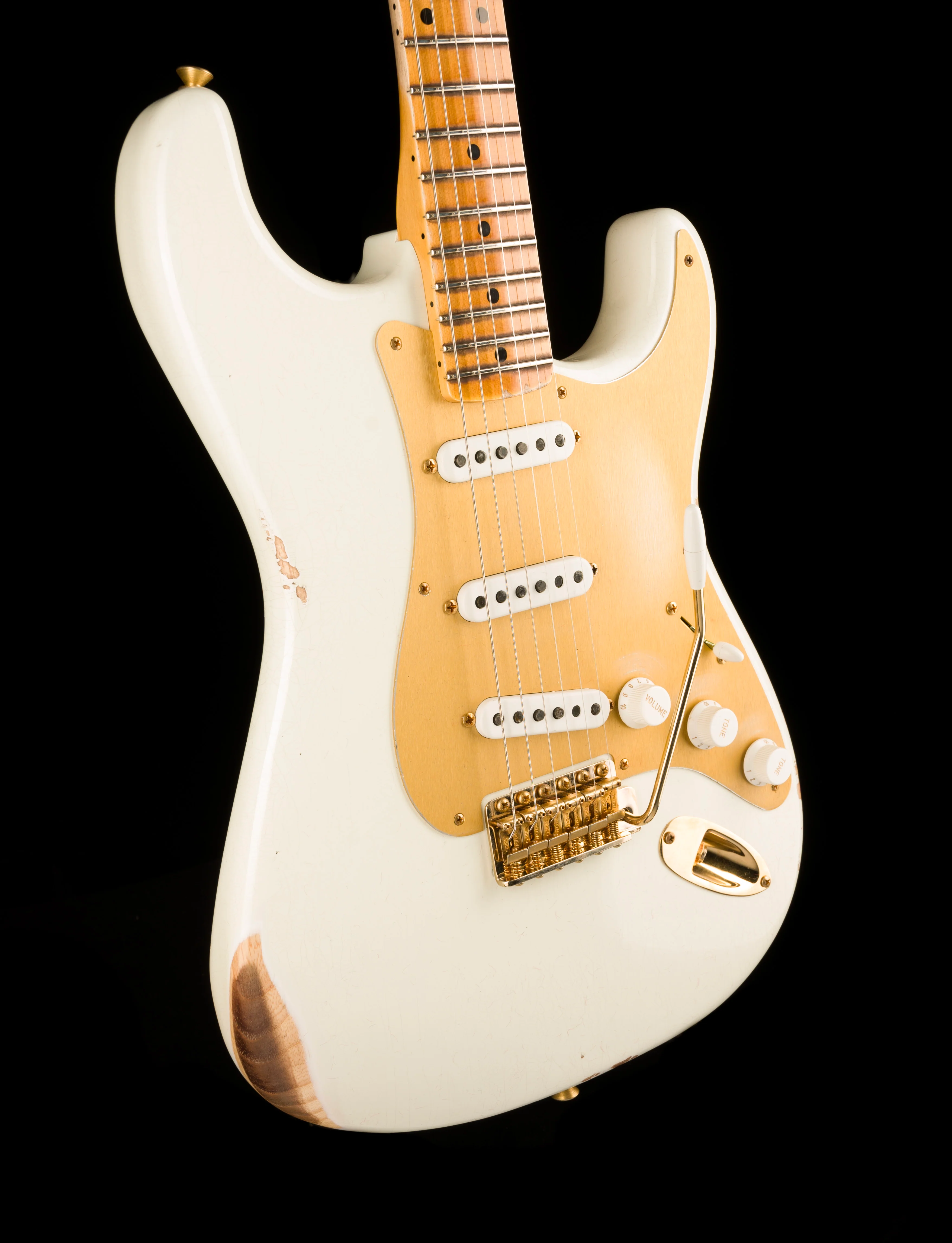 Fender Custom Shop Limited Edition 1954 Stratocaster Relic Faded Aged Olympic White - Image 10