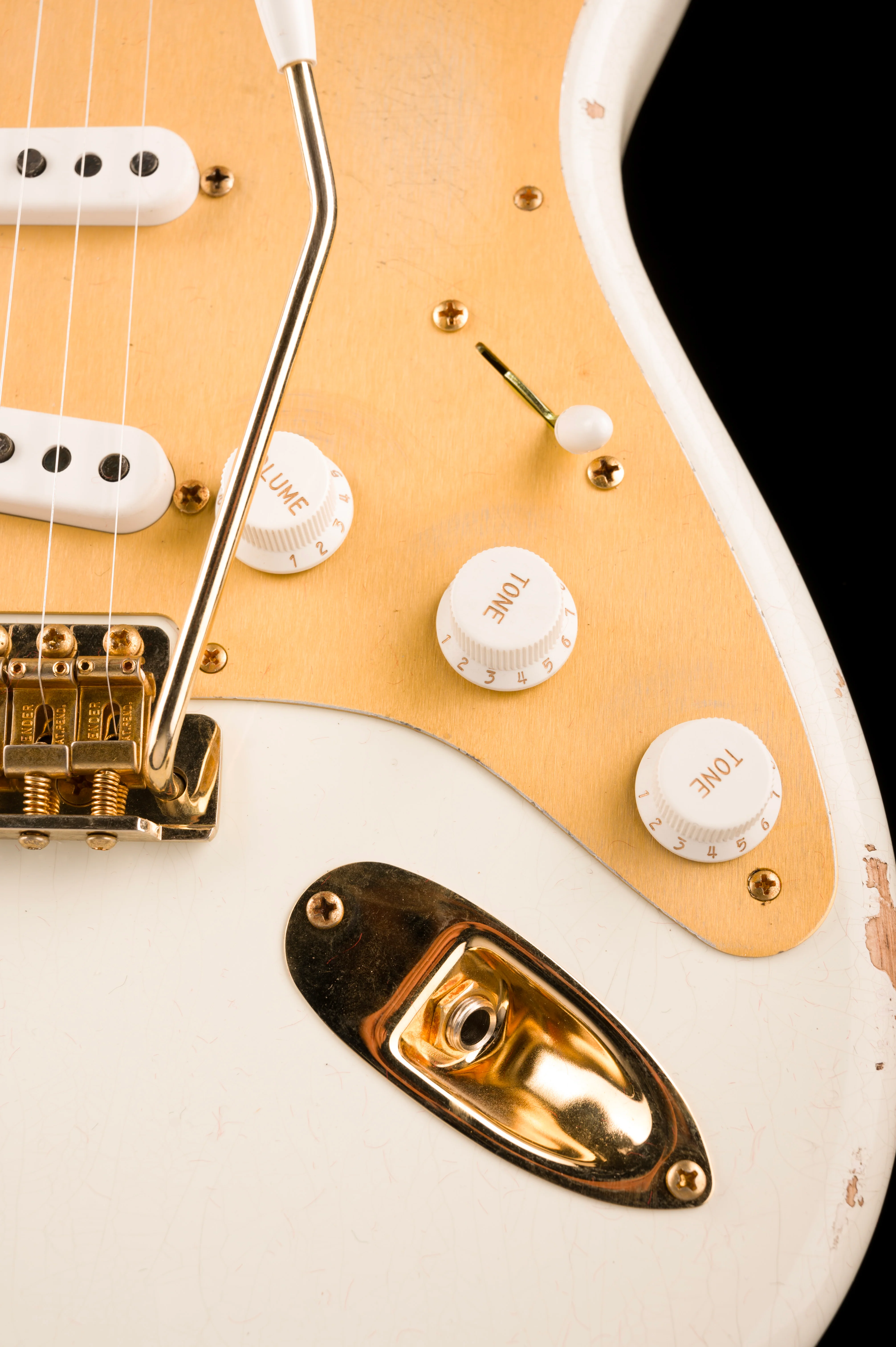 Fender Custom Shop Limited Edition 1954 Stratocaster Relic Faded Aged Olympic White - Image 8