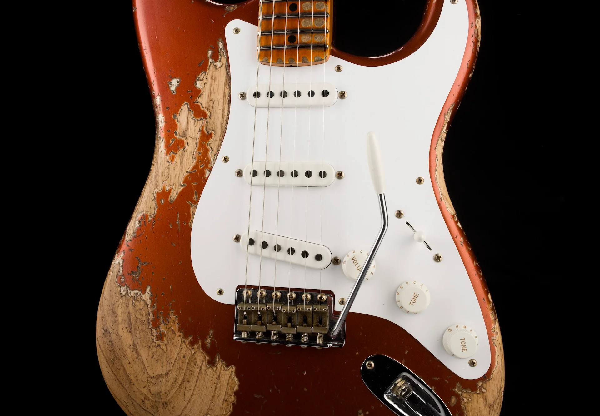 Fender Custom Shop Limited Edition 1954 Stratocaster Super Heavy Relic Burnt Copper - Image 6